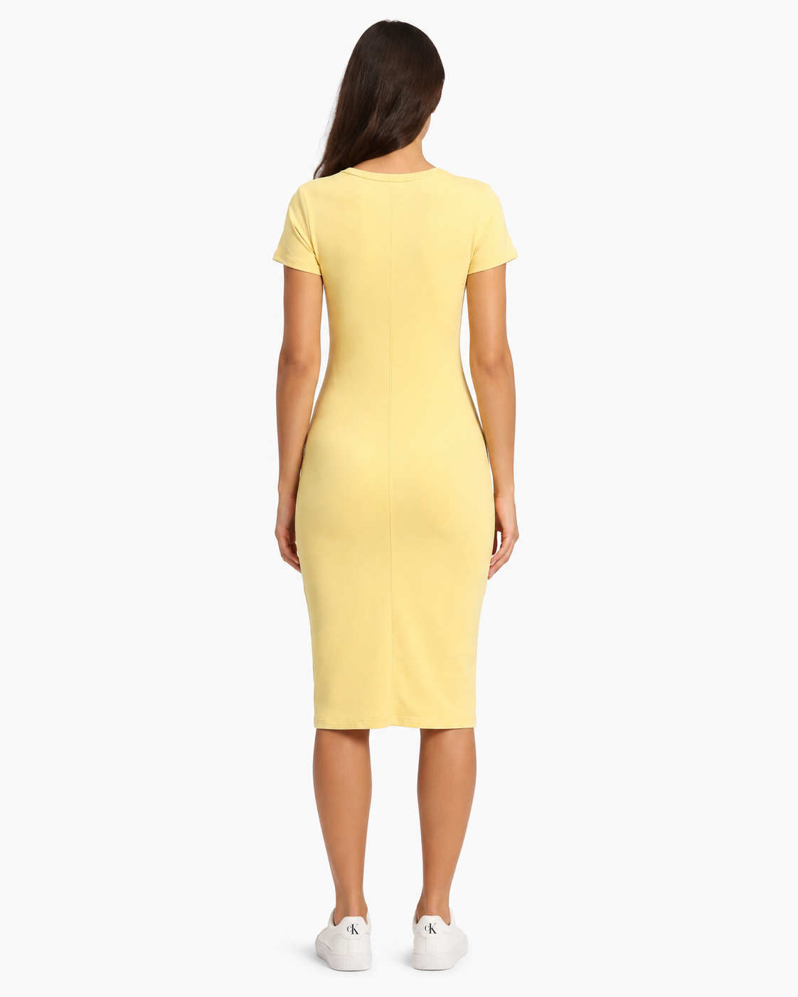 Calvin Klein Jeans Yellow Fitted T-Shirt Dress thumb 3