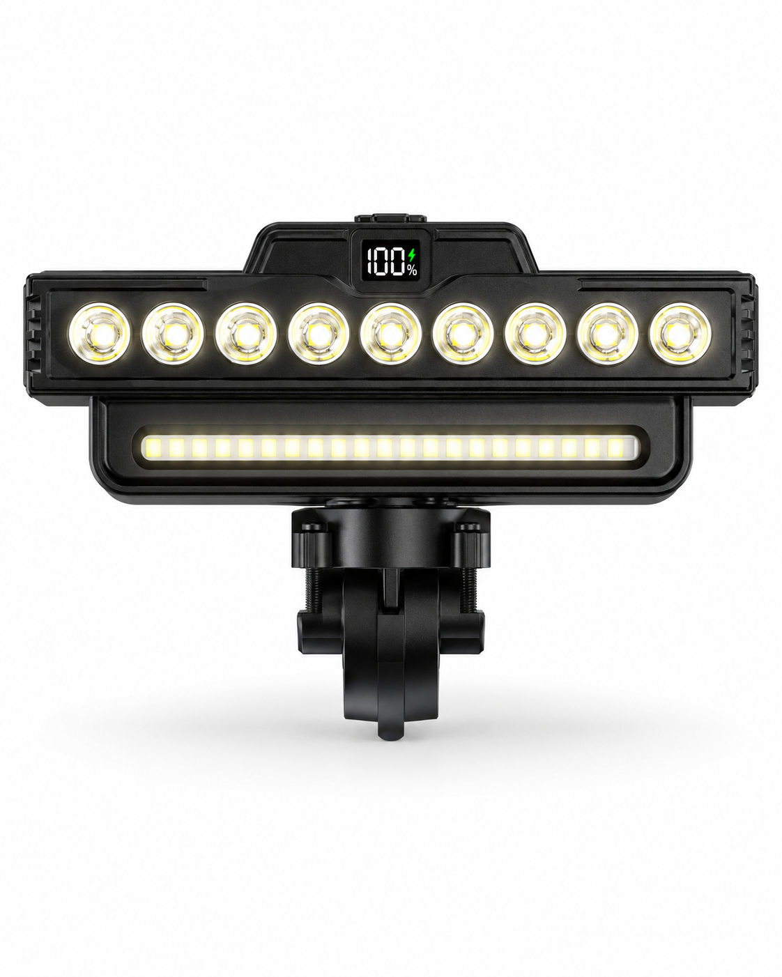 USB Rechargeable MTB Bike Headlight — Waterproof LED Flashlight & Horn