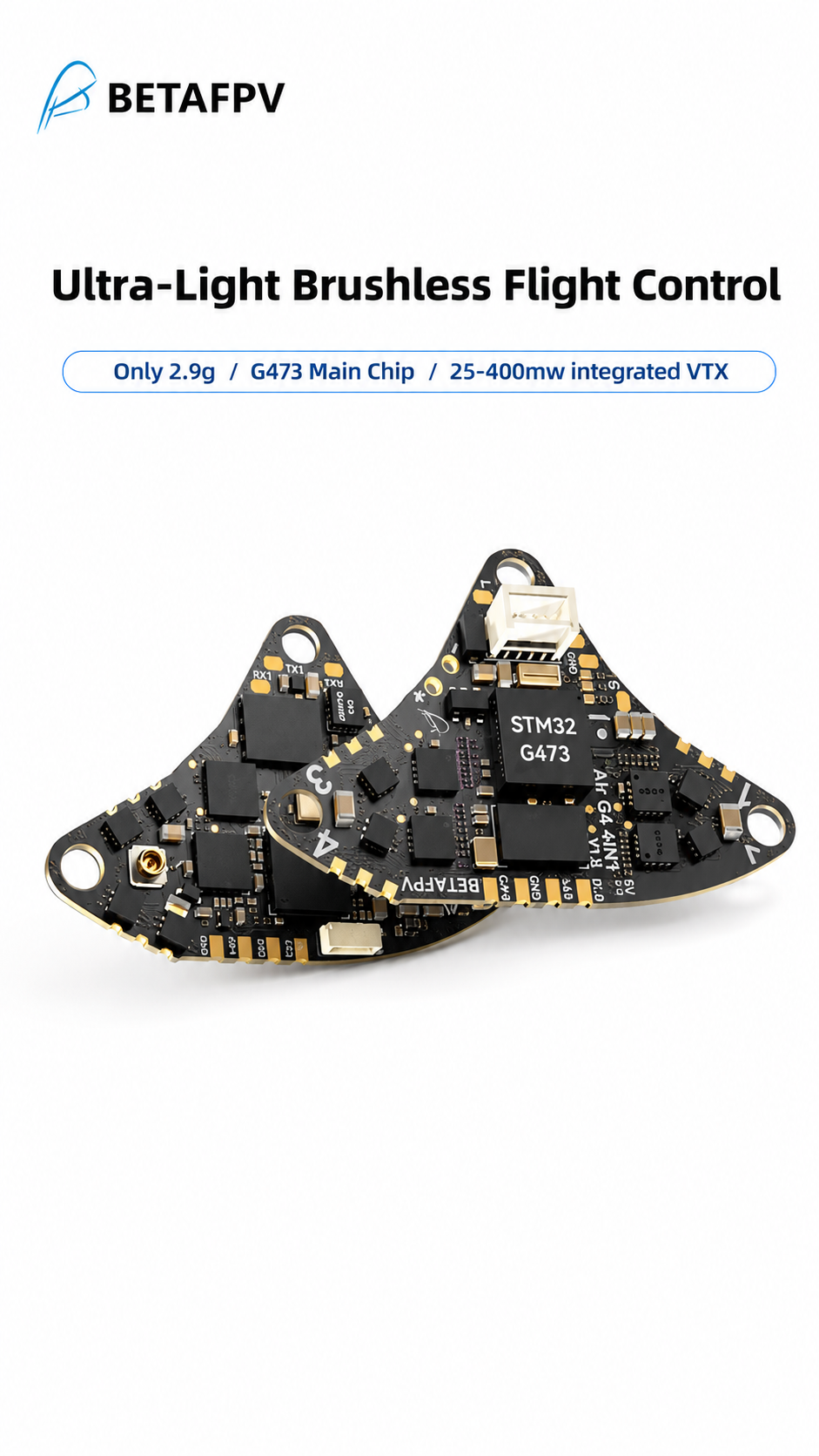 BETAFPV Air65/75 Brushless Flight Controller — 4-in-1 / 5-in-1 AIO thumb 2
