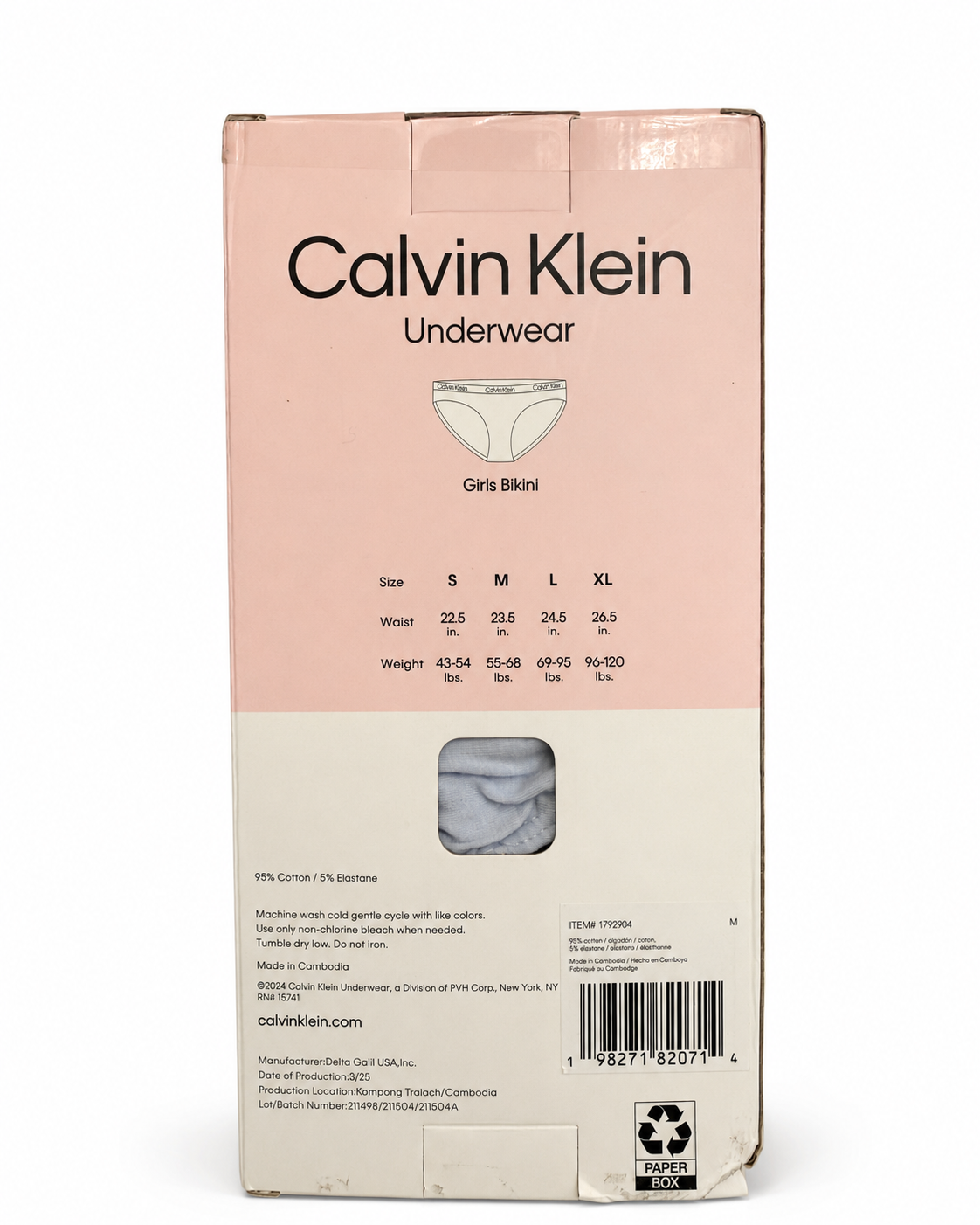 Calvin Klein Girls Bikini Underwear (7-Pack) thumb 2