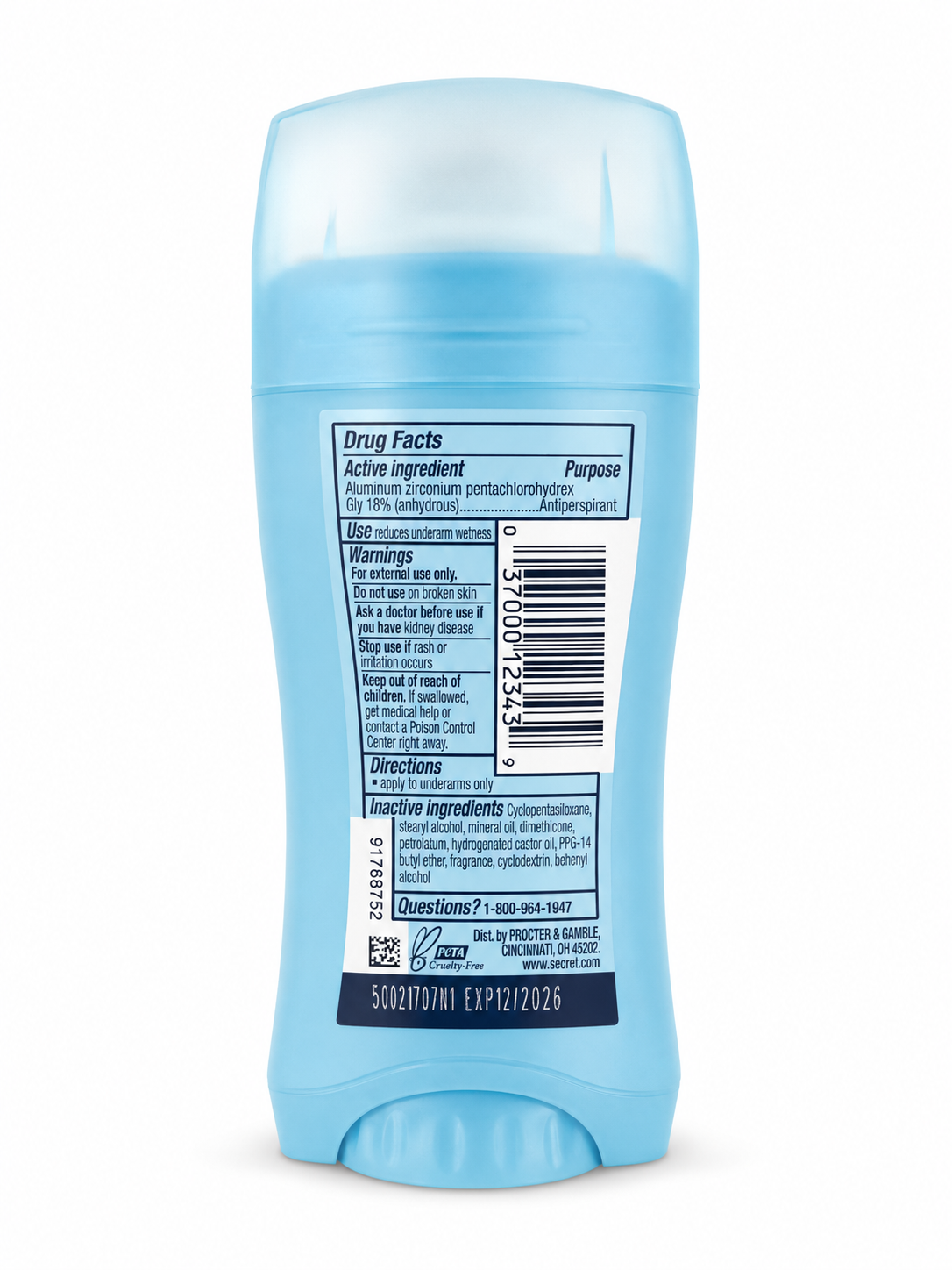 Secret pH Balanced Invisible Solid Antiperspirant — Powder Fresh thumb 2