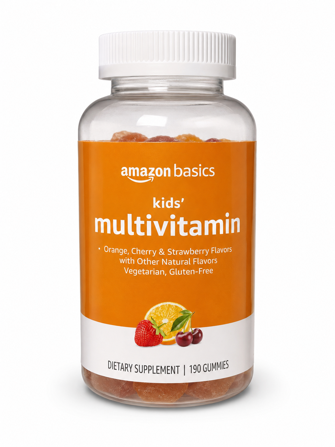 Amazon Basics Kids' Multivitamin Gummies (190 Gummies)
