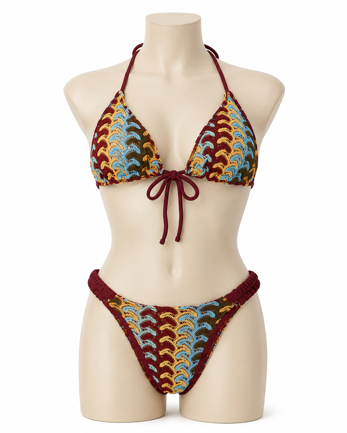 Crochet Triangle Bikini Set thumb 2