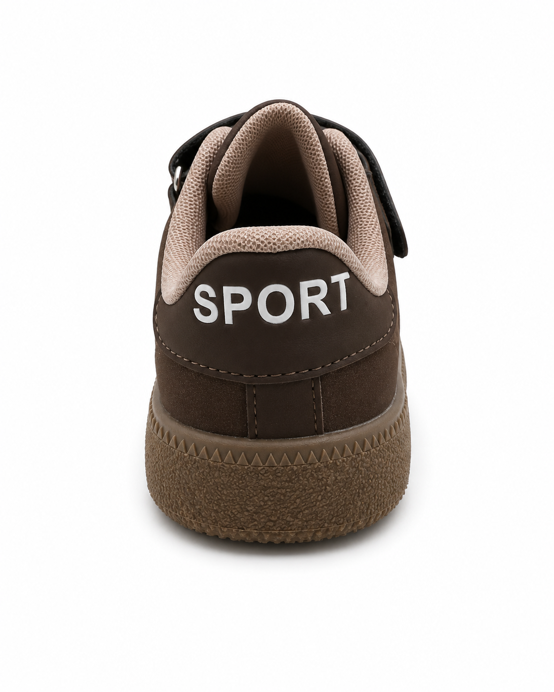 Kids Brown Sport Sneakers with Velcro Strap thumb 3