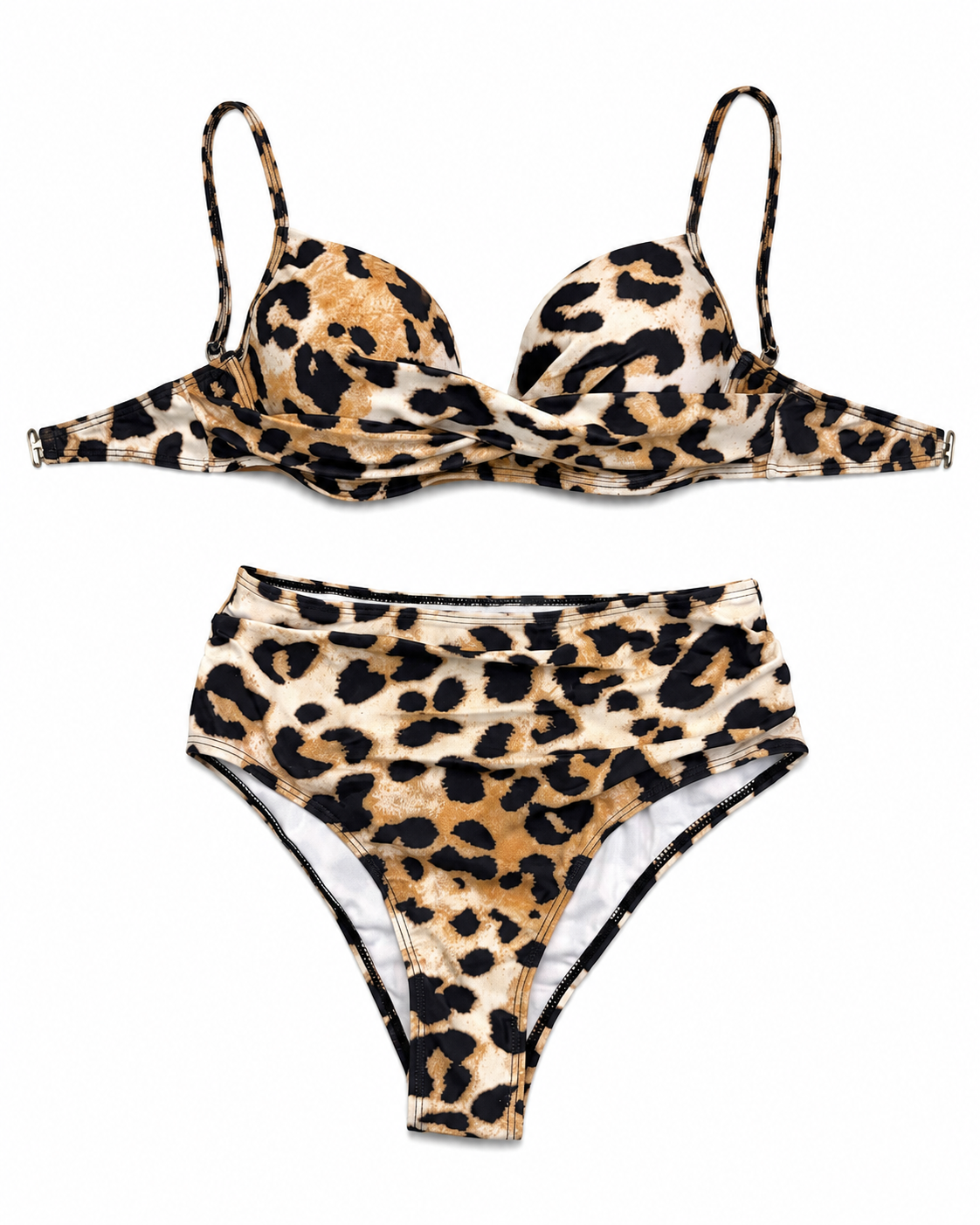 Leopard Print Underwire Bikini Set