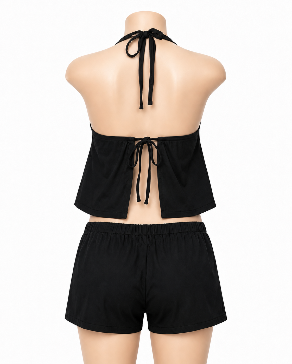 Women’s Brown Halter Top & Shorts Set thumb 6