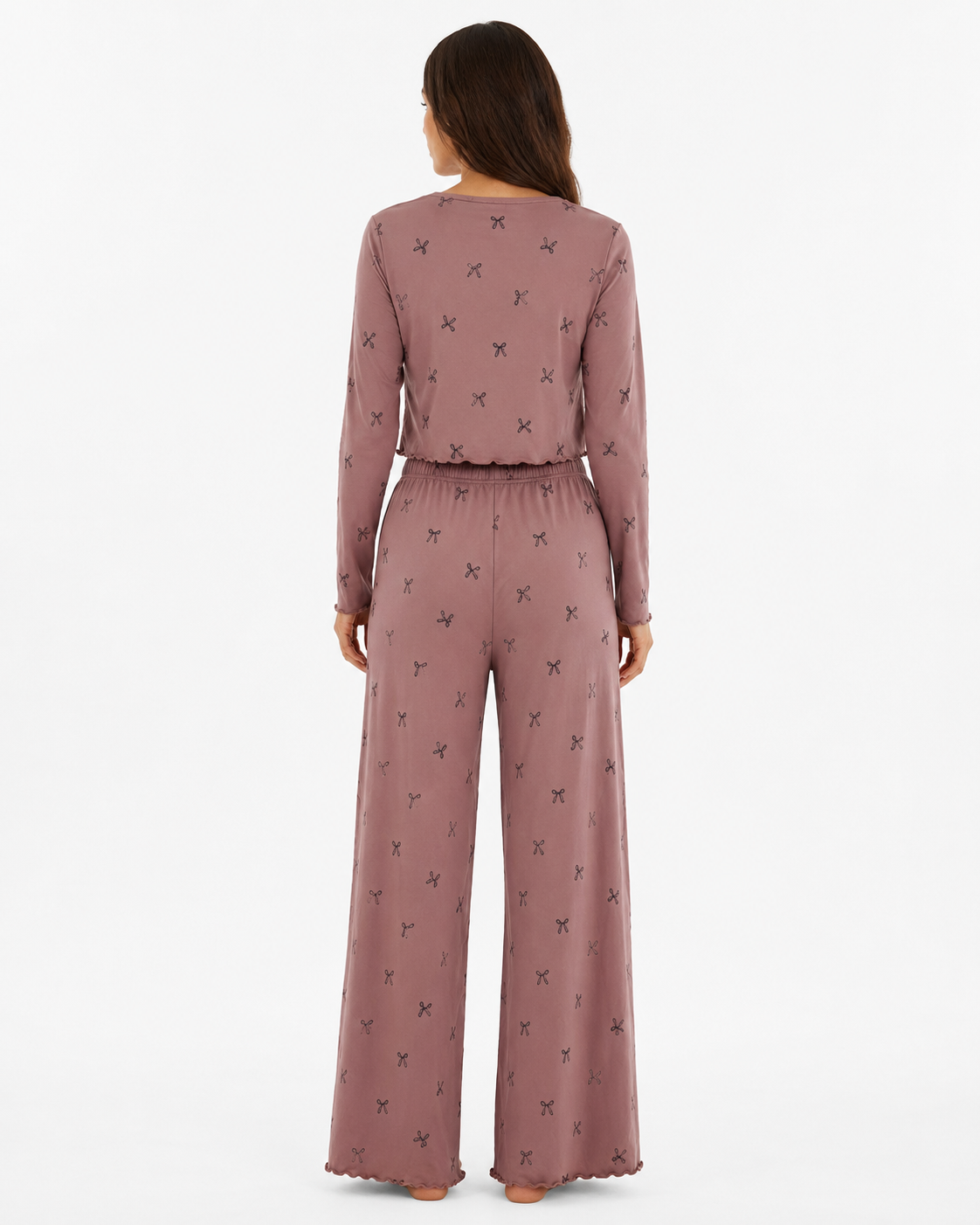 3-Piece Bow Print Lounge Set thumb 3