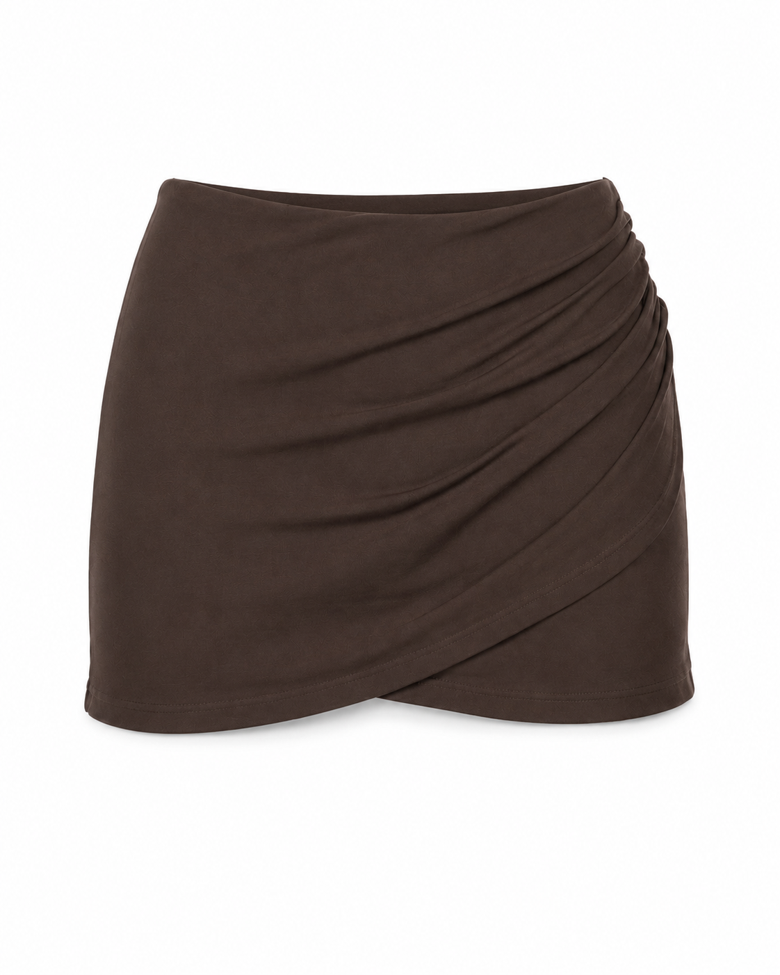 Women’s Ruched Wrap Mini Skirt