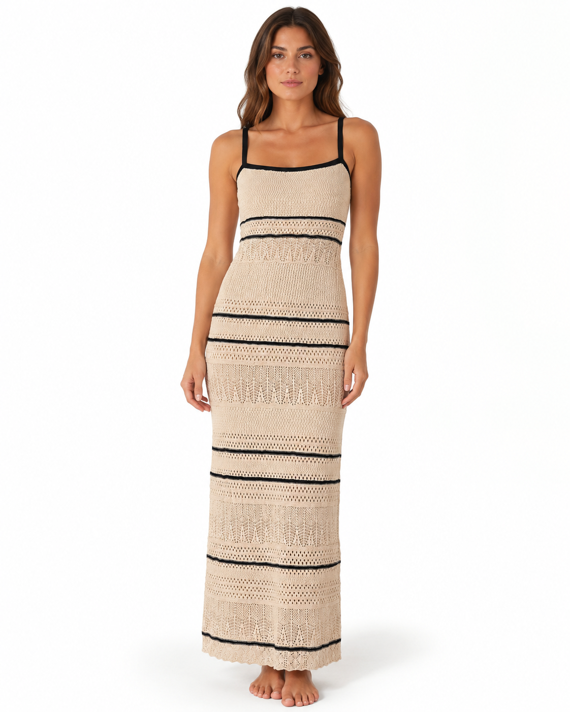 Women’s Crochet Knit Maxi Dress thumb 2