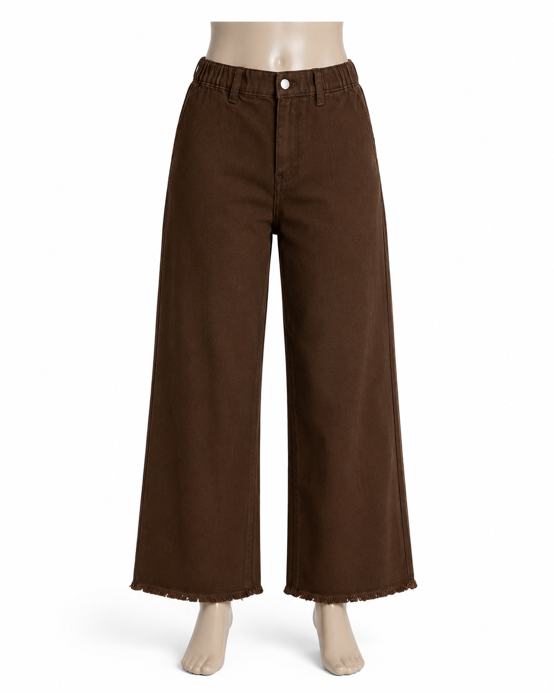 Product Name: Girls Brown Wide Leg Jeans thumb 2