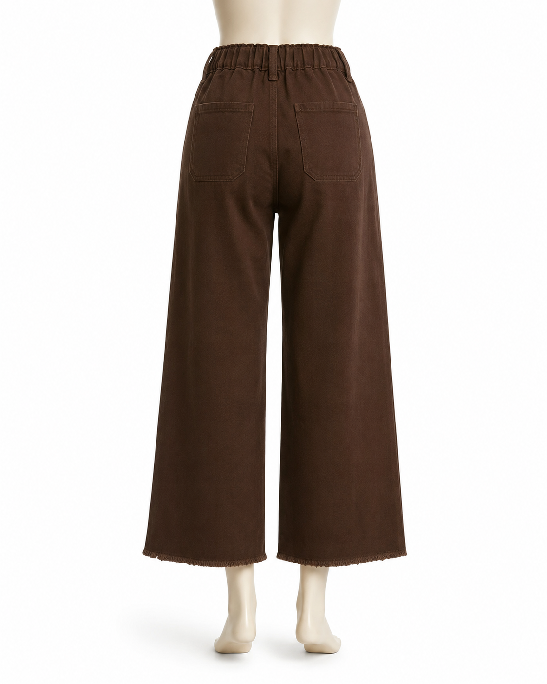 Product Name: Girls Brown Wide Leg Jeans thumb 3