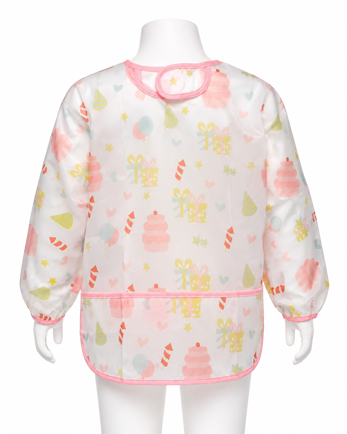 Baby Printed Long Sleeve Feeding Bib thumb 3