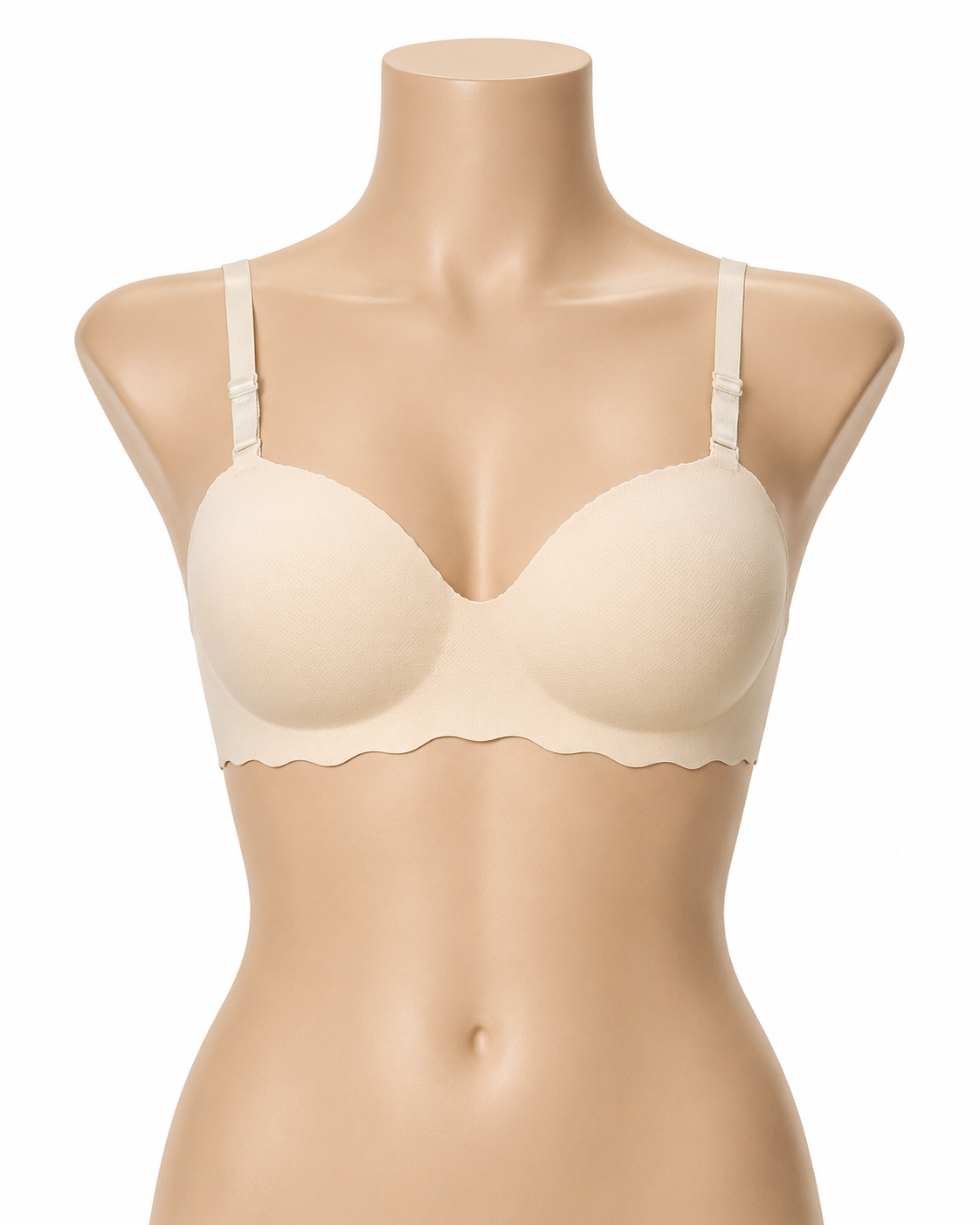 Women’s Apricot Scallop Strapless Bra thumb 2