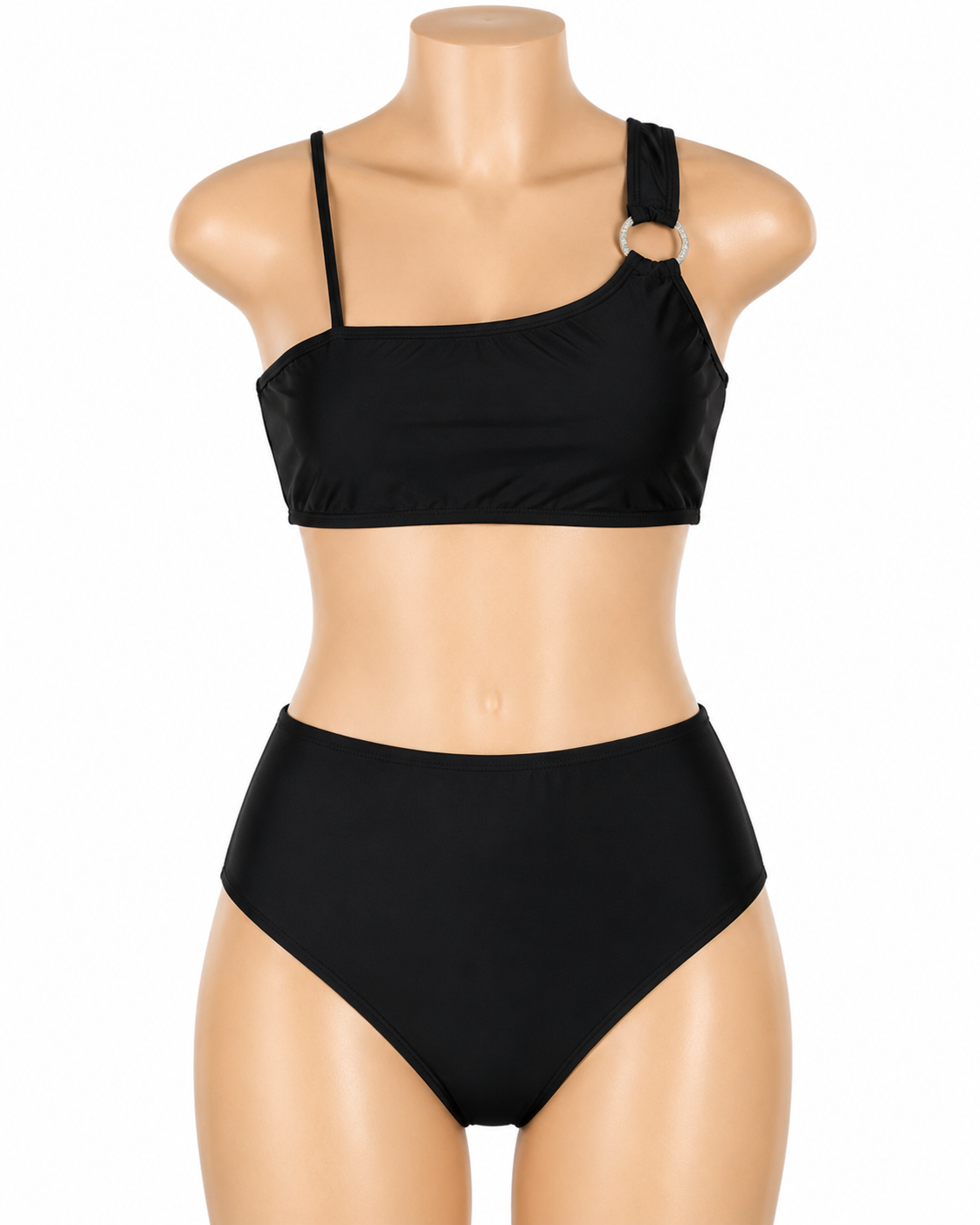 Women’s Black One Shoulder Bikini Set thumb 2