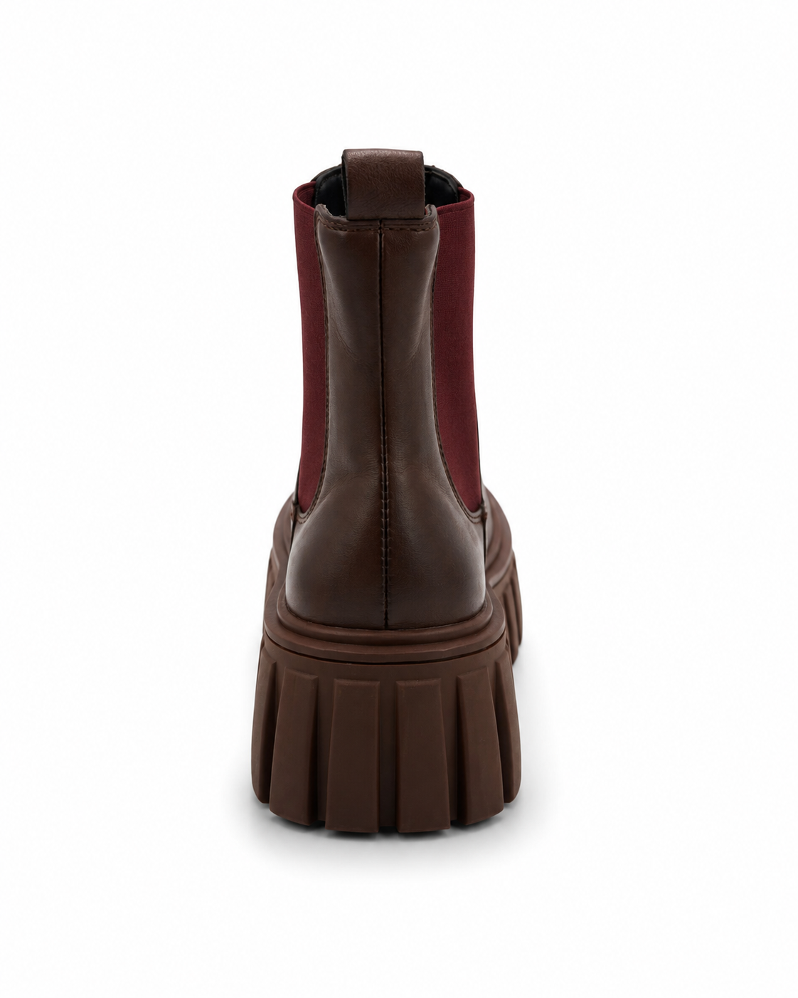 Women’s Burgundy Chunky Chelsea Boots thumb 3