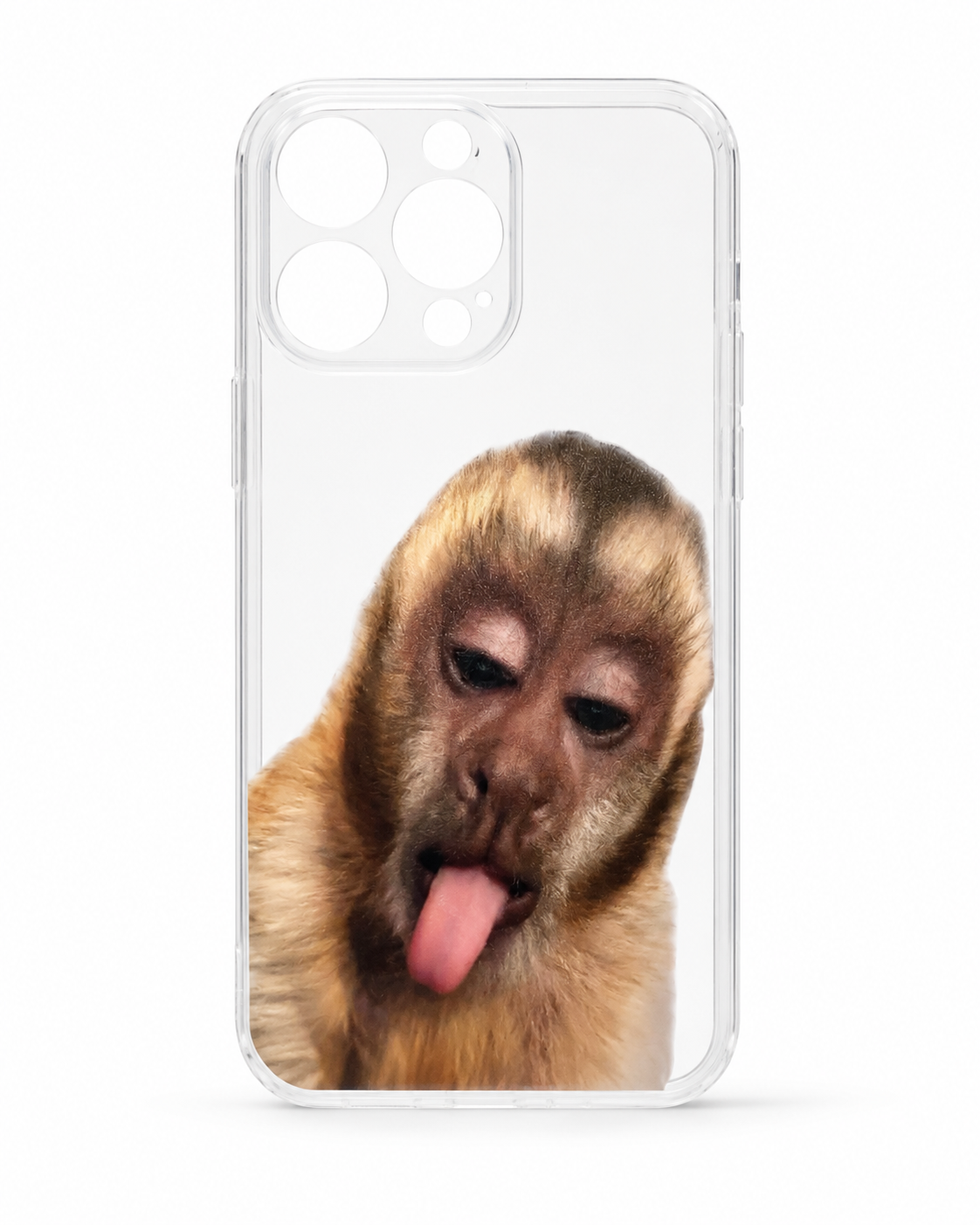 Clear iPhone Case with Funny Dog Print
