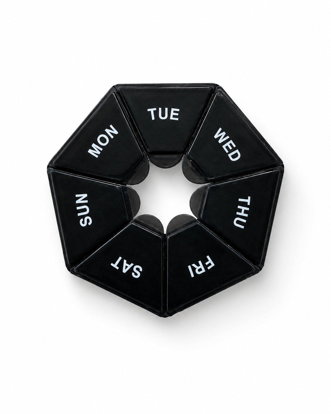 7-Day Weekly Pill Organizer Ring Box