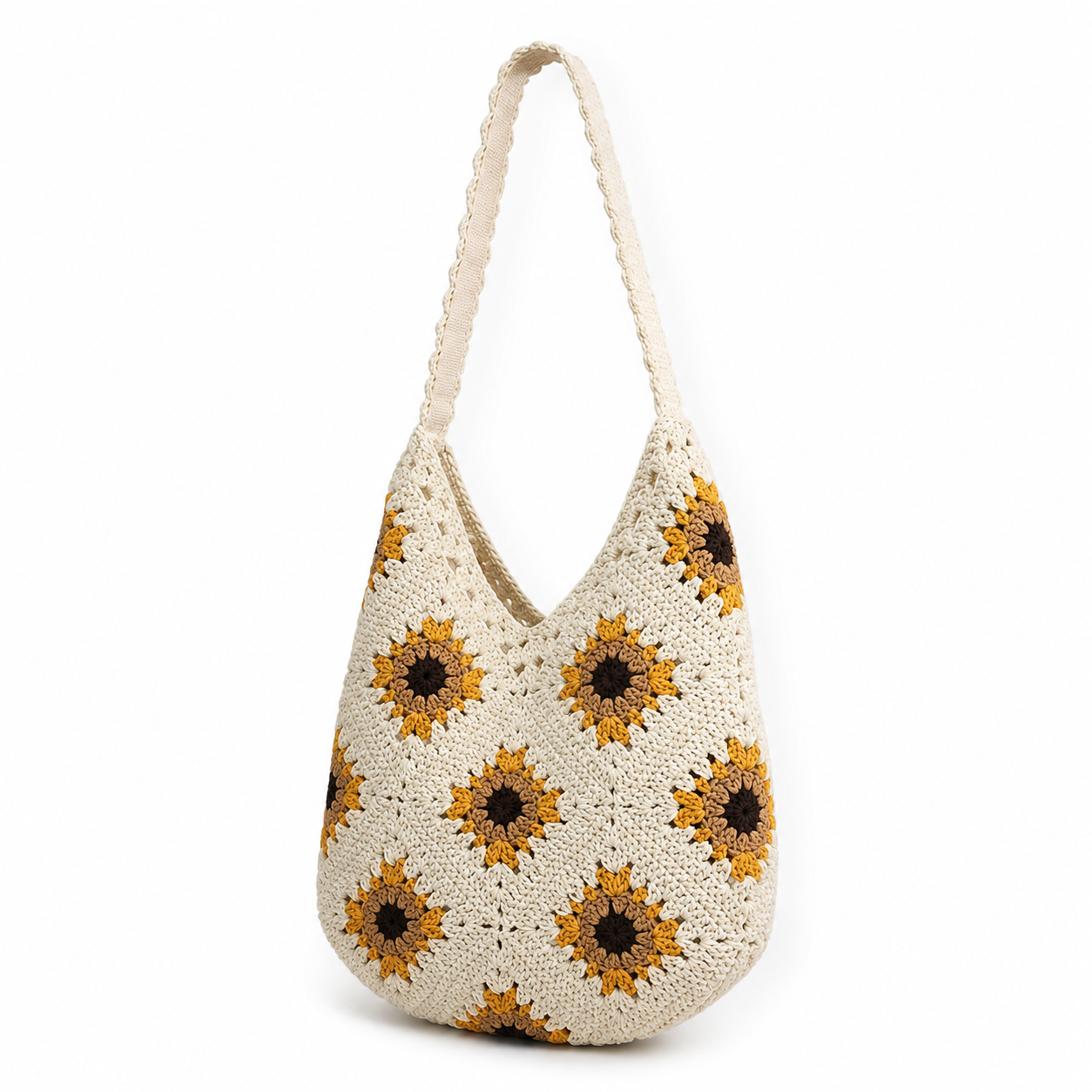 Crochet Sunflower Shoulder Bag thumb 2