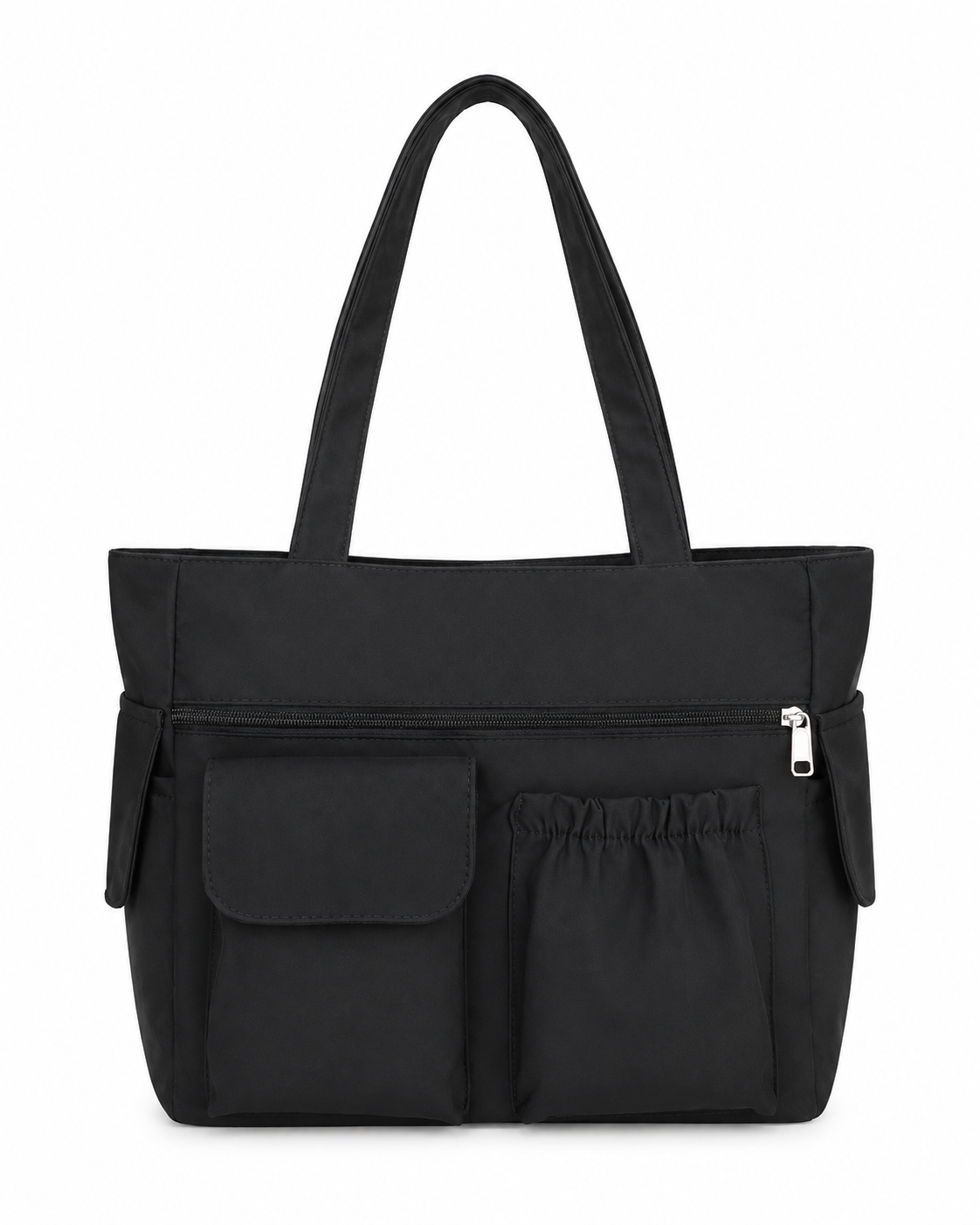 Women’s Black Nylon Multifunctional Tote Bag