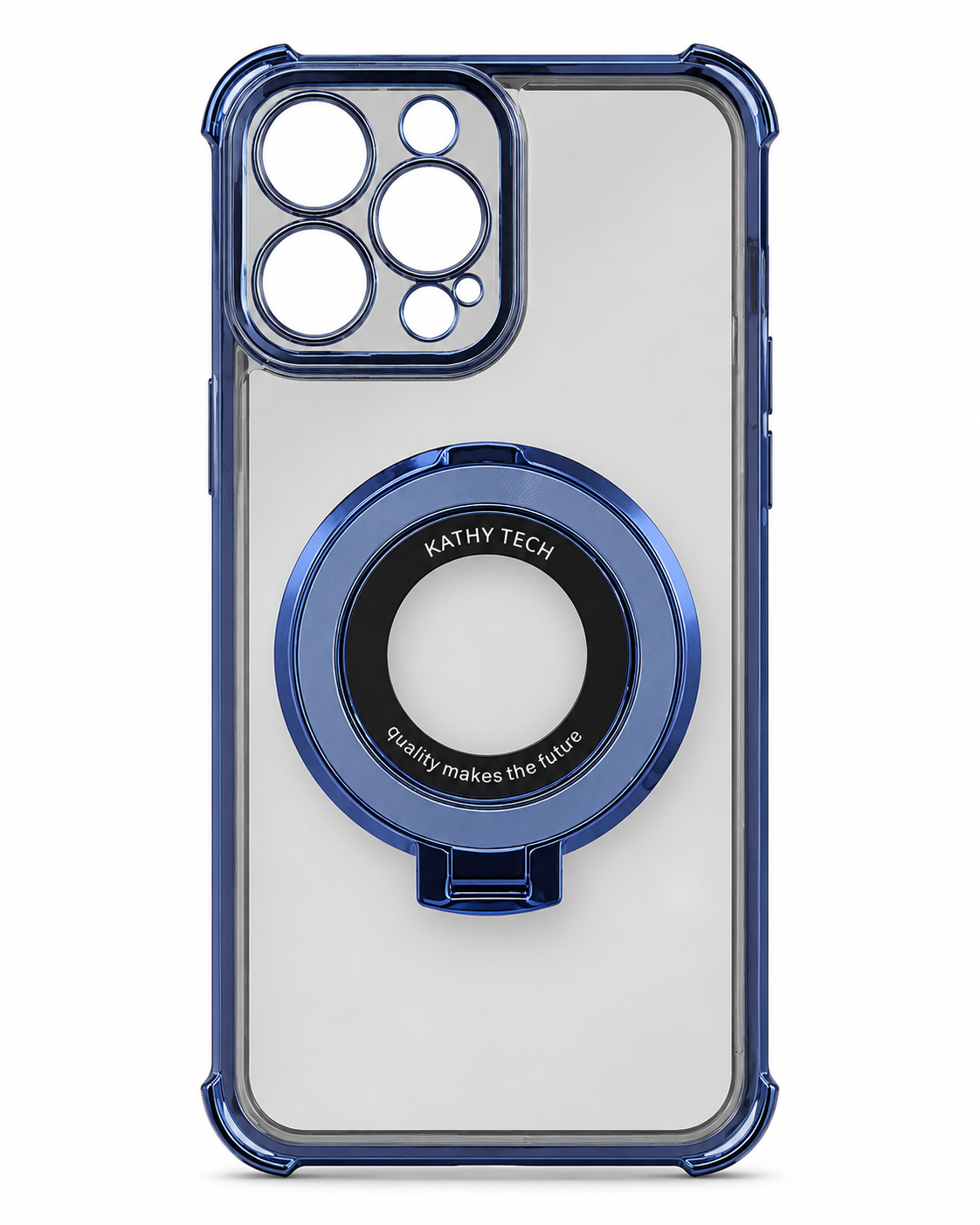 Clear Magnetic Ring Phone Case for iPhone 13 Pro Max