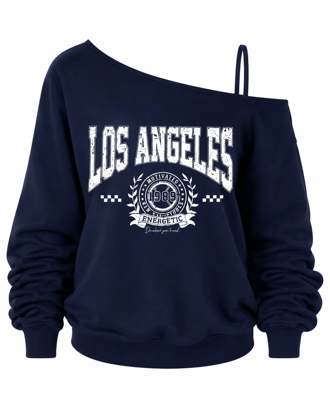 Teen Girls One-Shoulder Los Angeles Sweatshirt