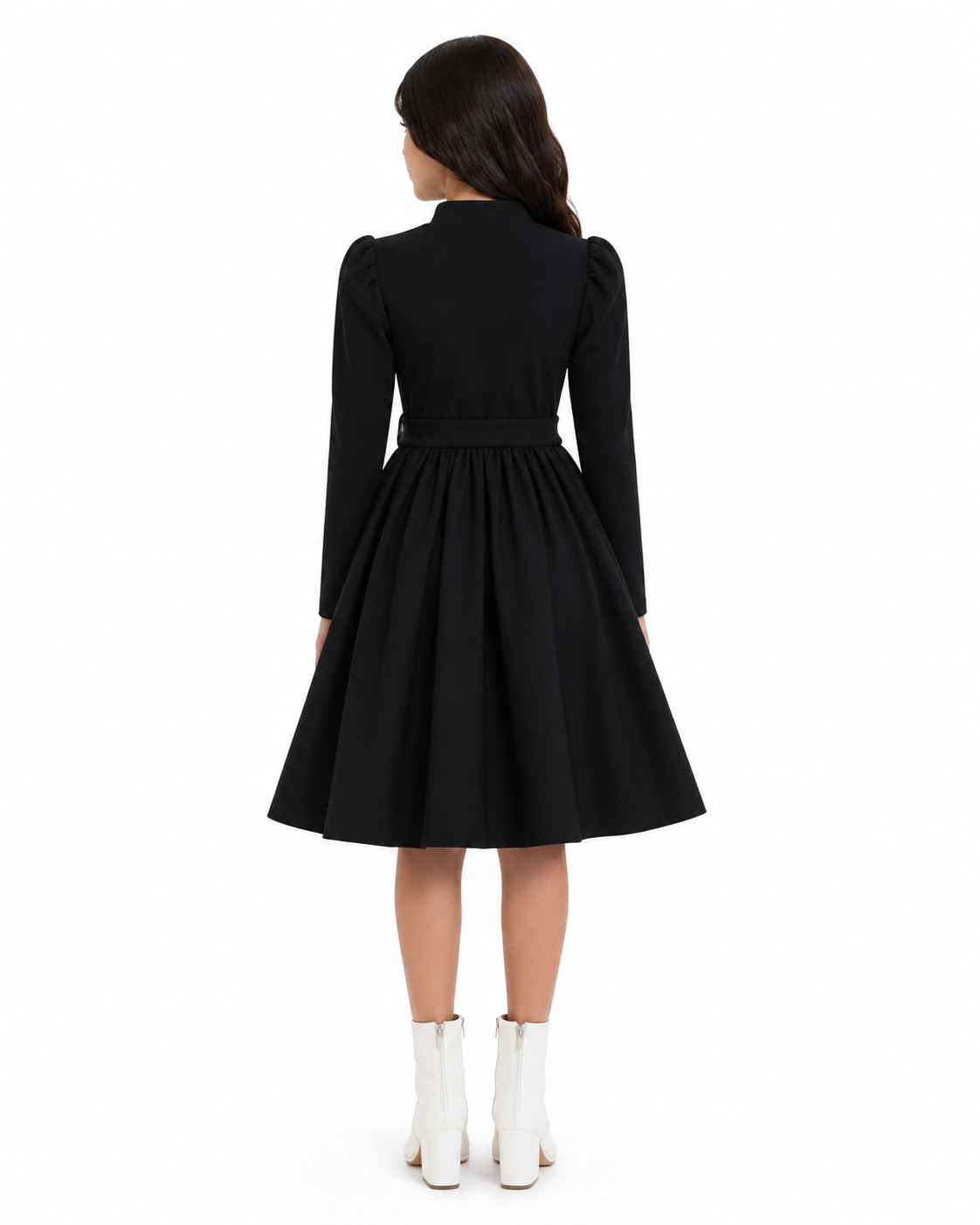 Tween Girl Pearl Embellished Puff Sleeve Dress thumb 3
