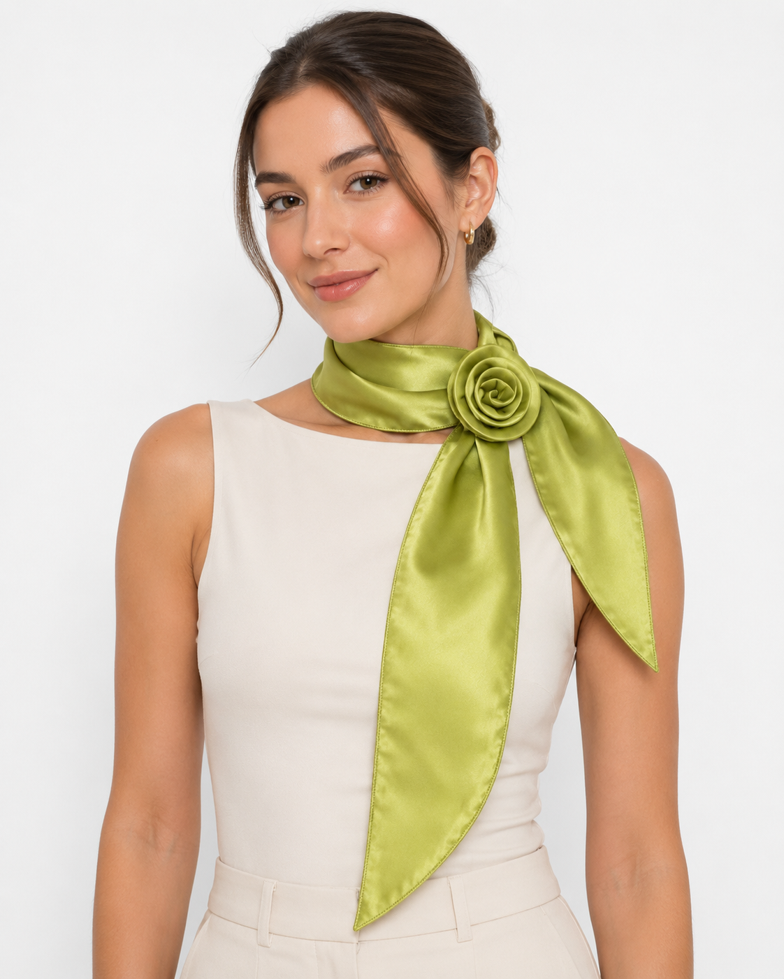 Satin Flower Hair Ribbon Set thumb 2