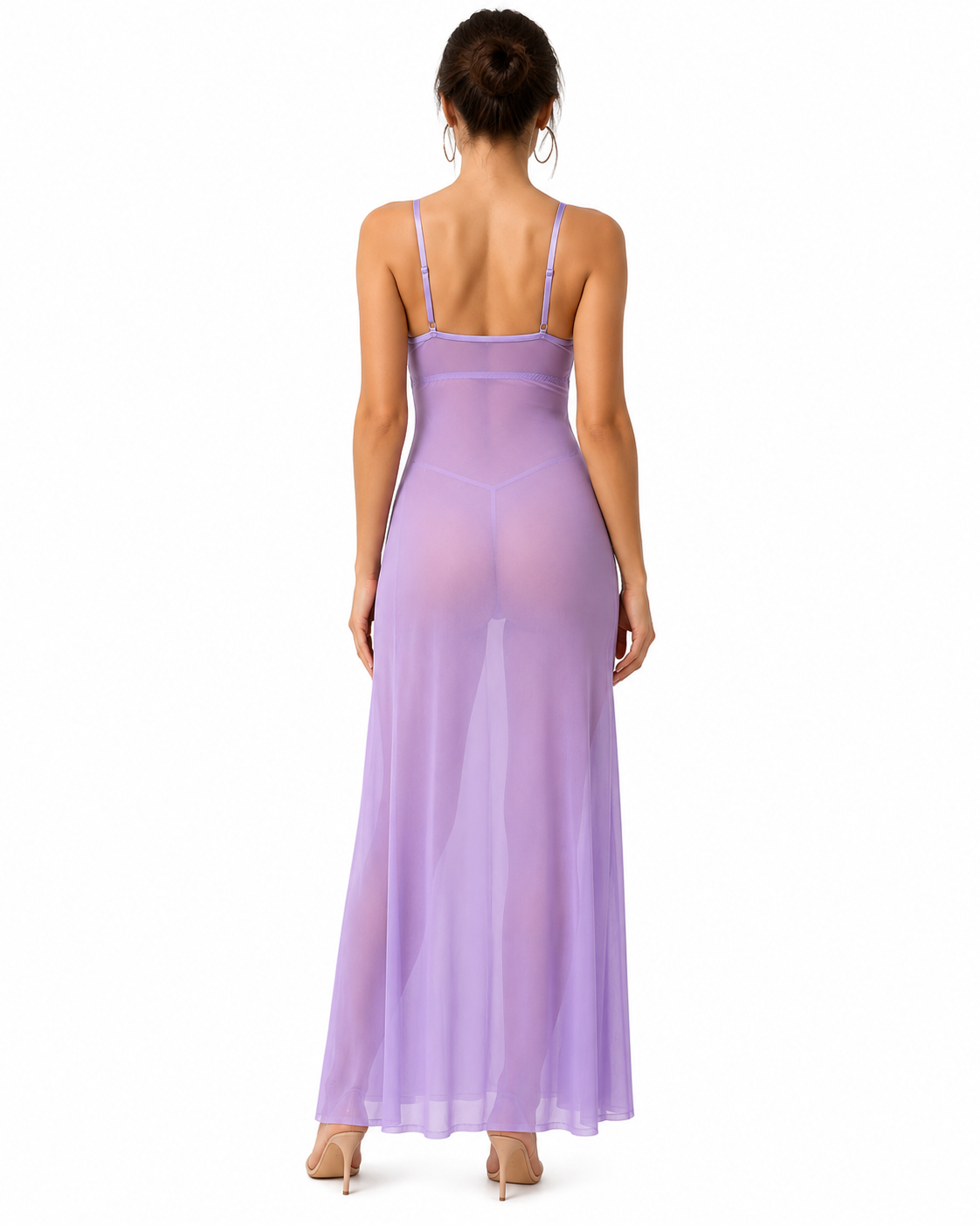 2pcs Women Mesh Nightdress Set thumb 3