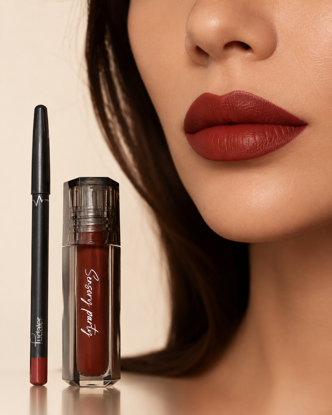 Pudaier Lip Liner Pencil + Sensory Party Lip Gloss Set thumb 2