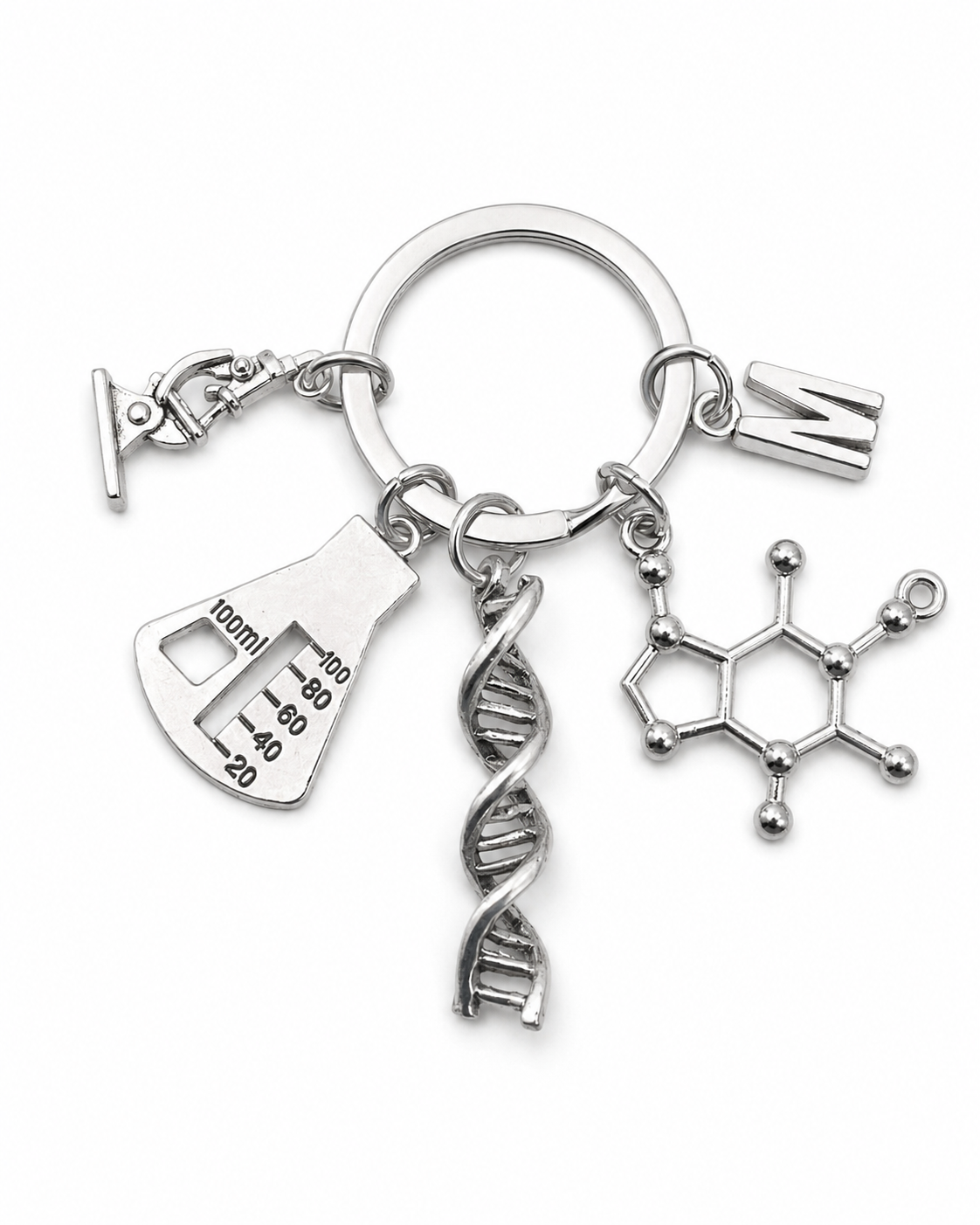 Science Charm Keychain