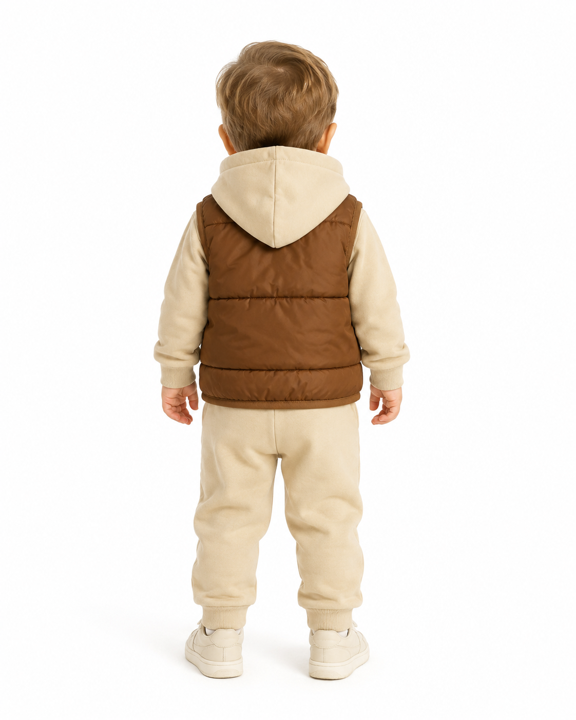 Baby 3 Pieces Hoodie, Jogger Pants & Puffer Vest Set thumb 3