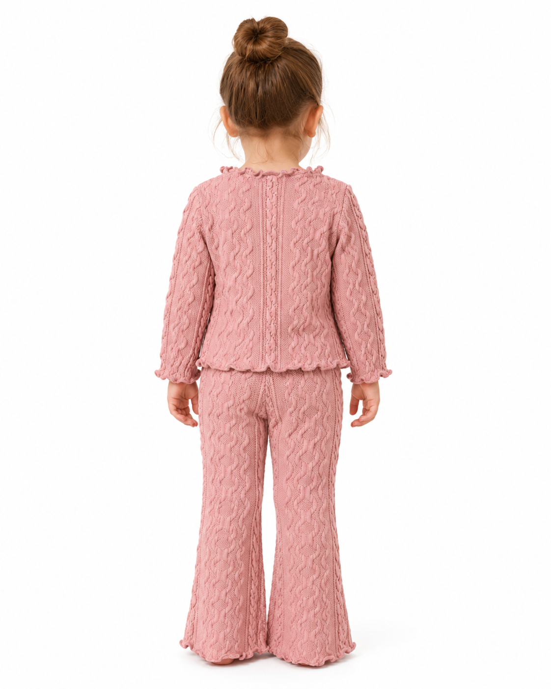 Baby Girls Cable Knit Sweater & Pants Set thumb 3