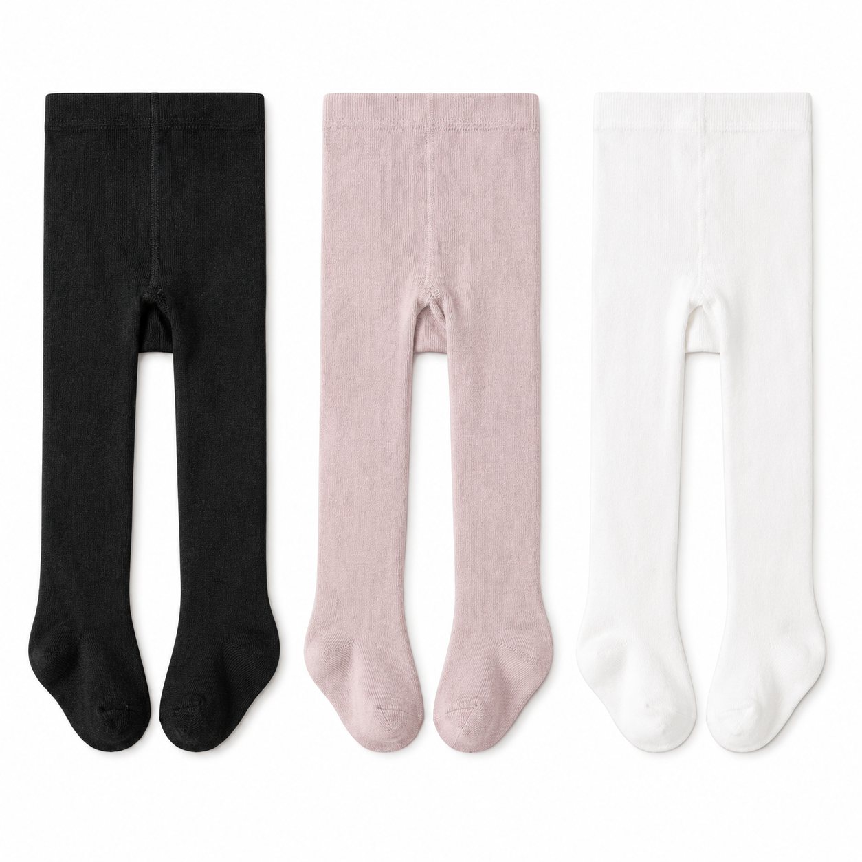 3 Pairs Baby/Toddler Girls Cotton Tights