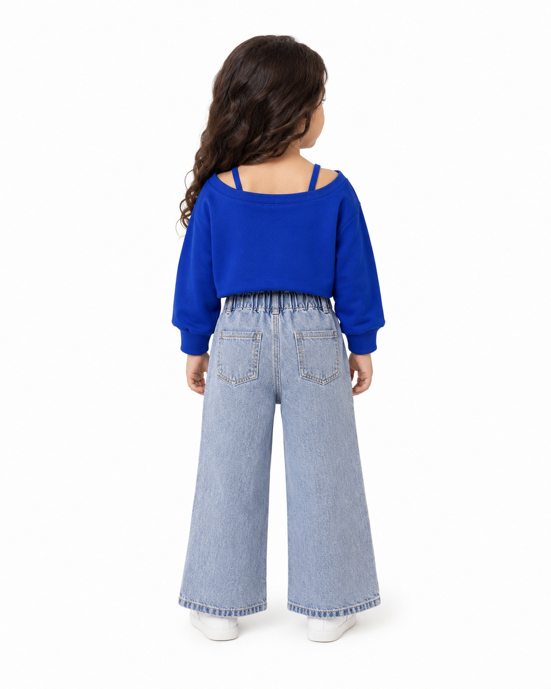 3pcs Toddler Girls Royal Blue Outfit Set thumb 3