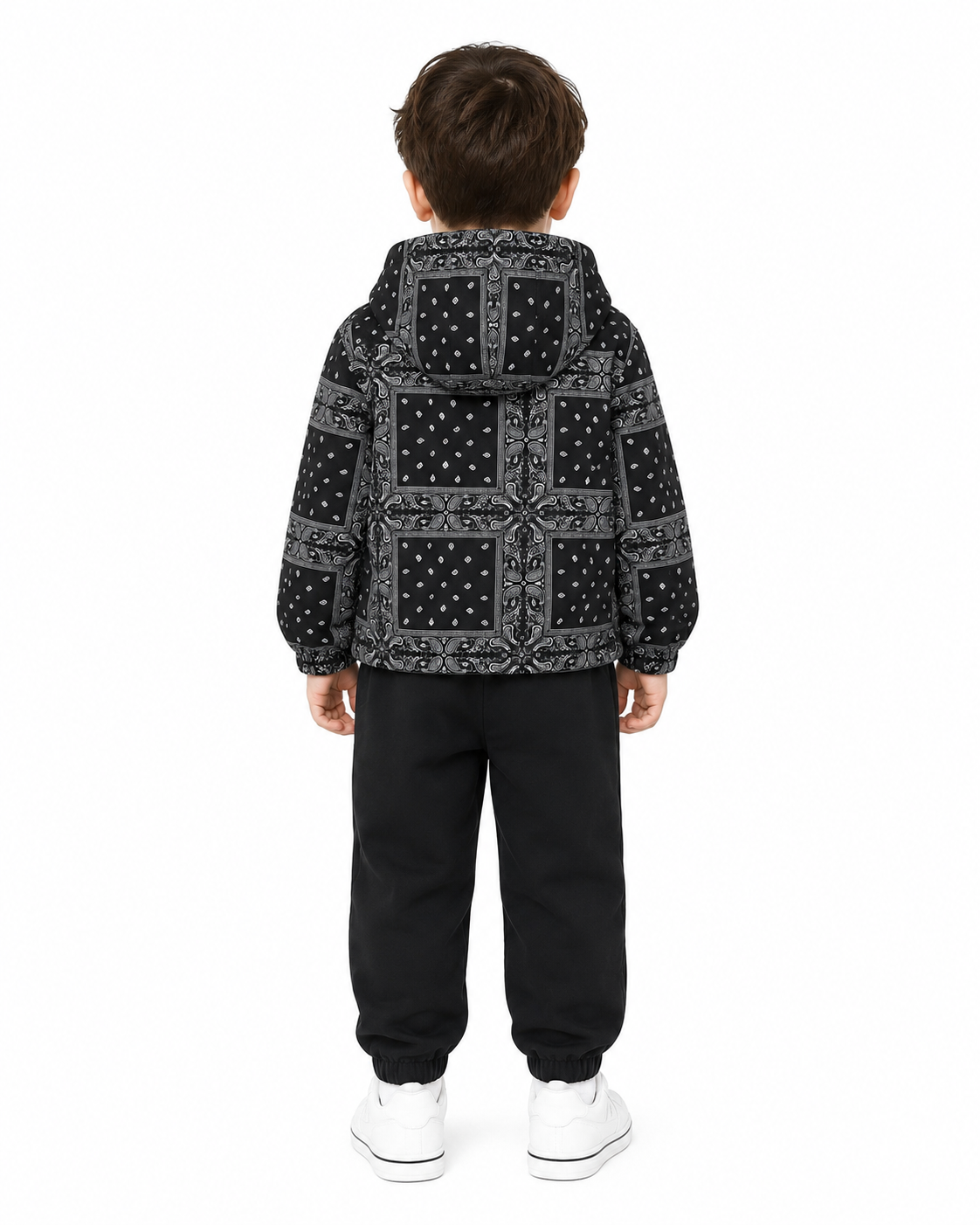 Baby Boys Paisley Hooded Jacket & Pants Set thumb 3