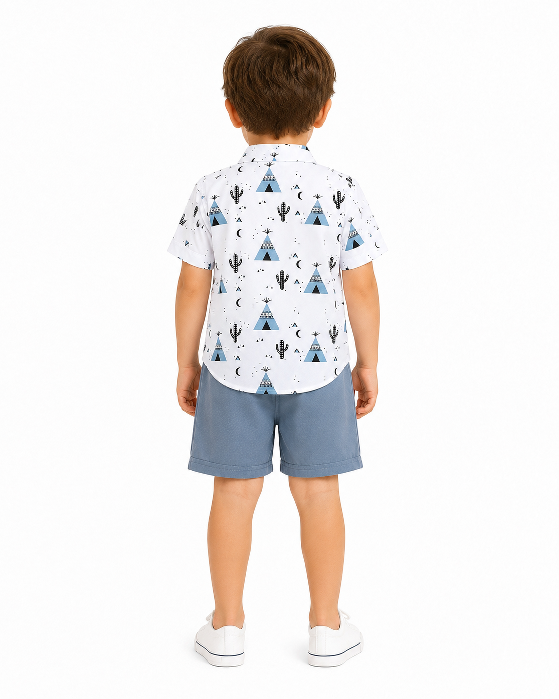 Baby Boys Printed Shirt & Shorts Set thumb 3