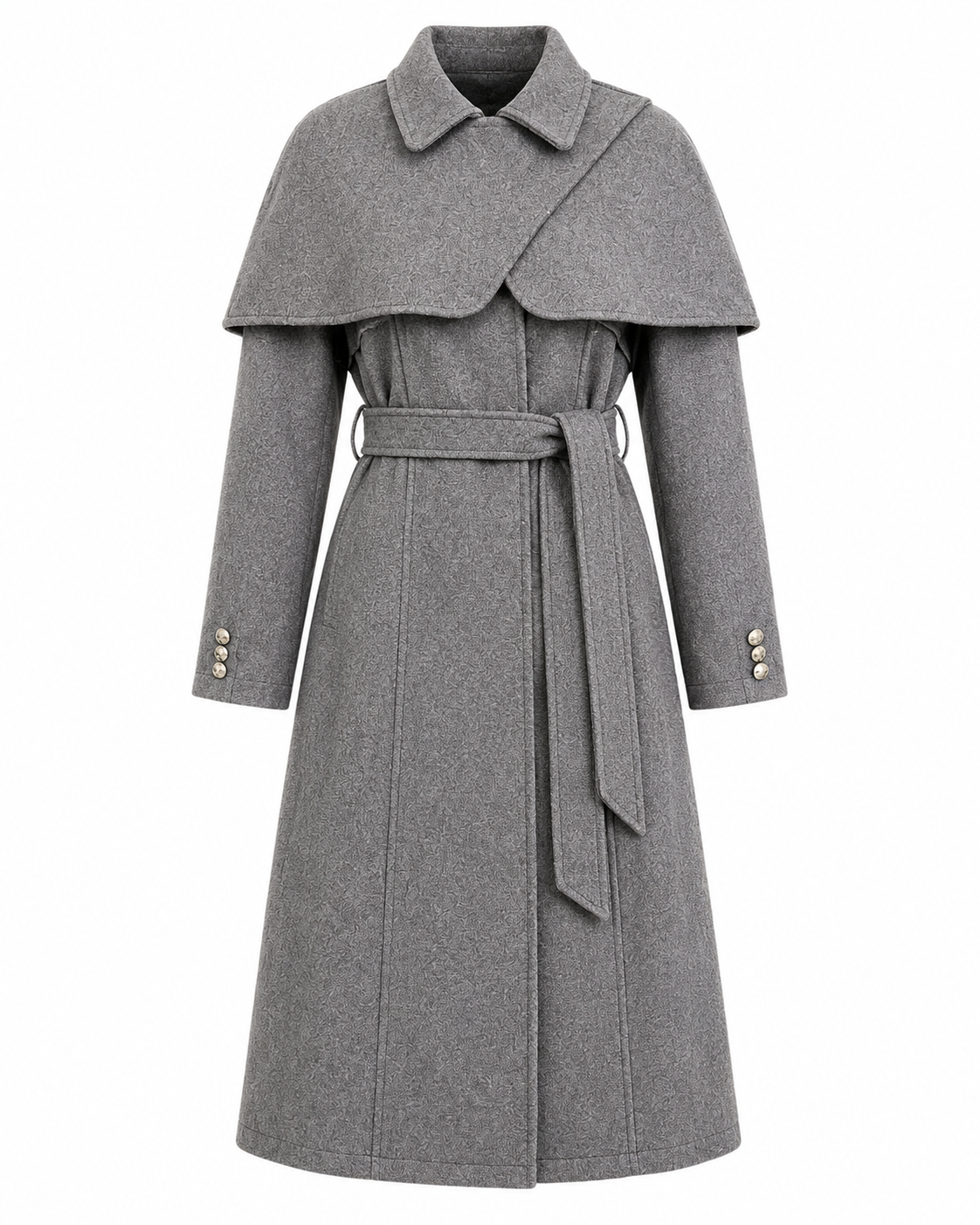 EMERY ROSE Women’s Elegant Cinched Waist Wrap Coat