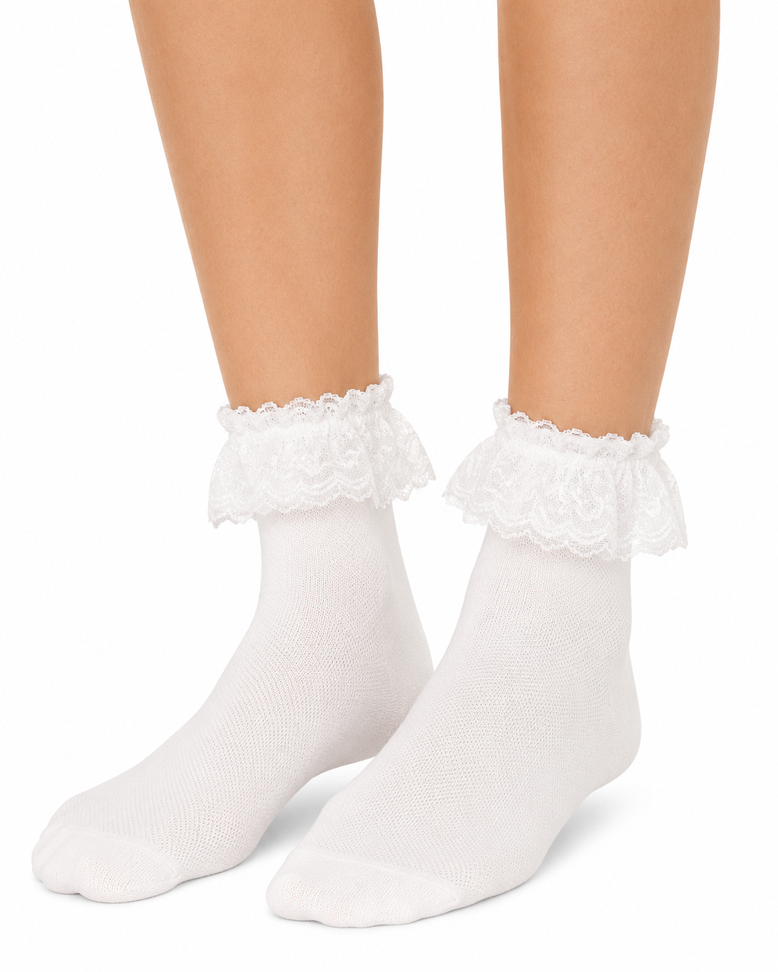 Women’s Lace Trim Crew Socks thumb 2