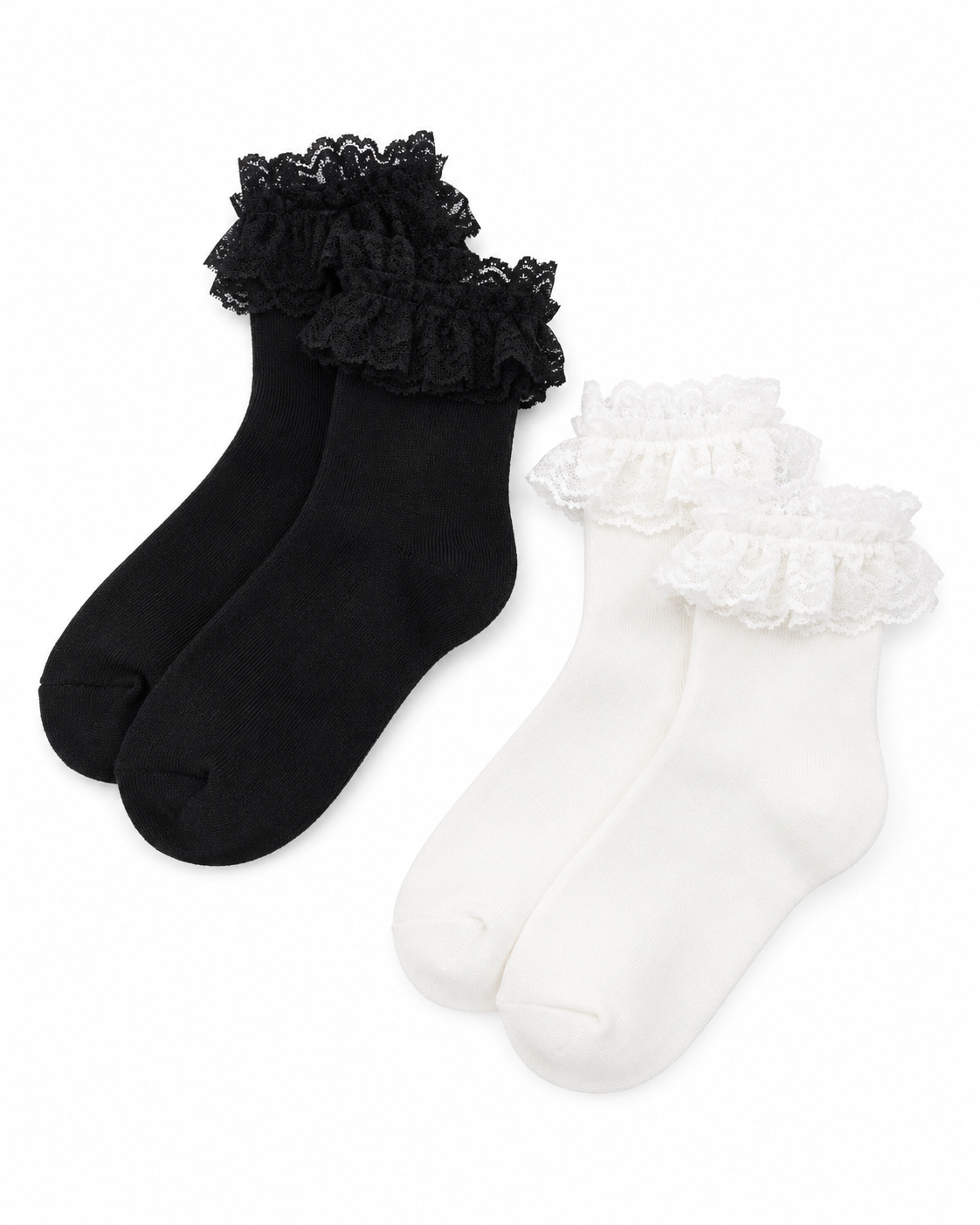 Women’s Lace Trim Crew Socks