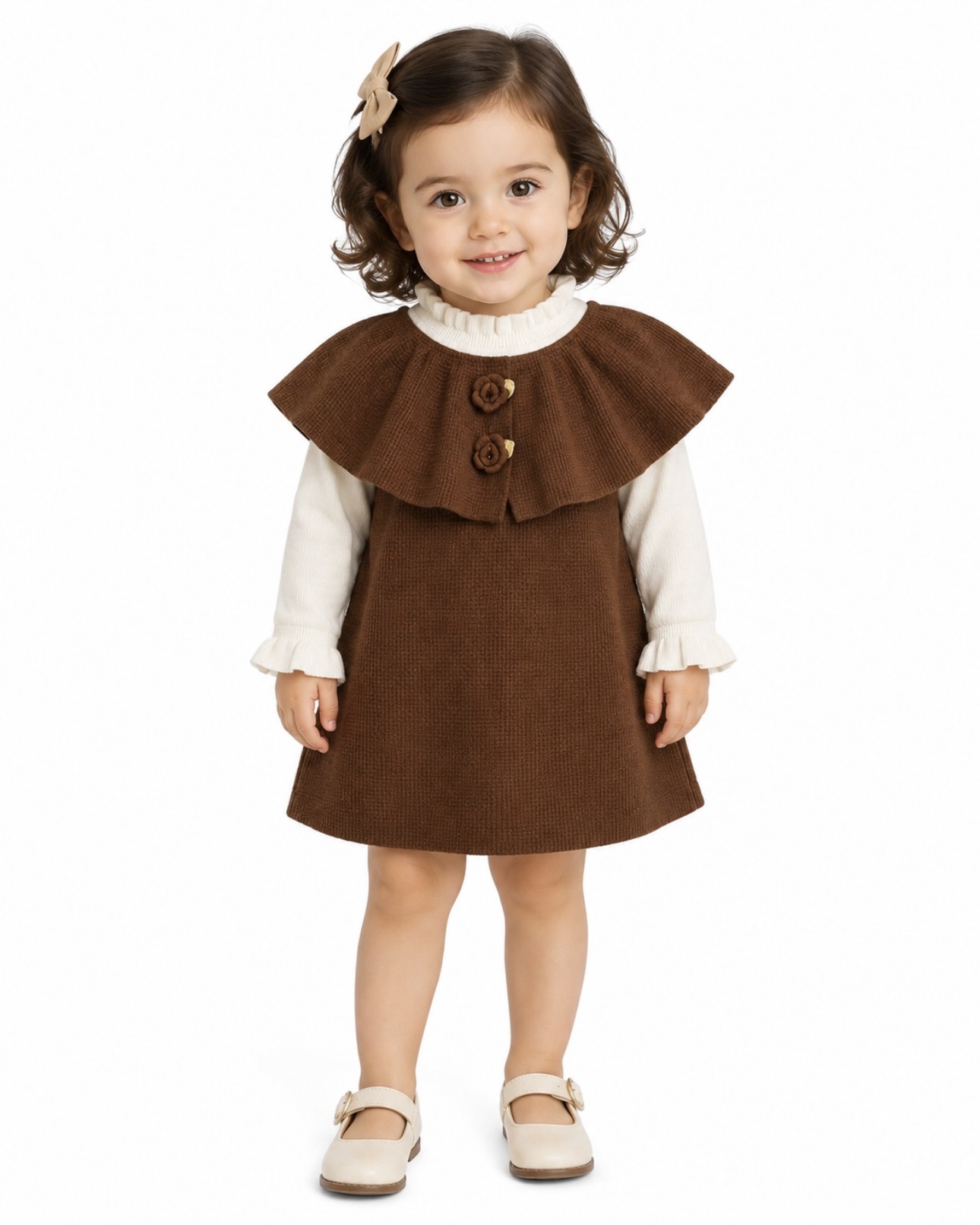 Baby Girl Winter Dress / Knitted Sweater Dress thumb 2