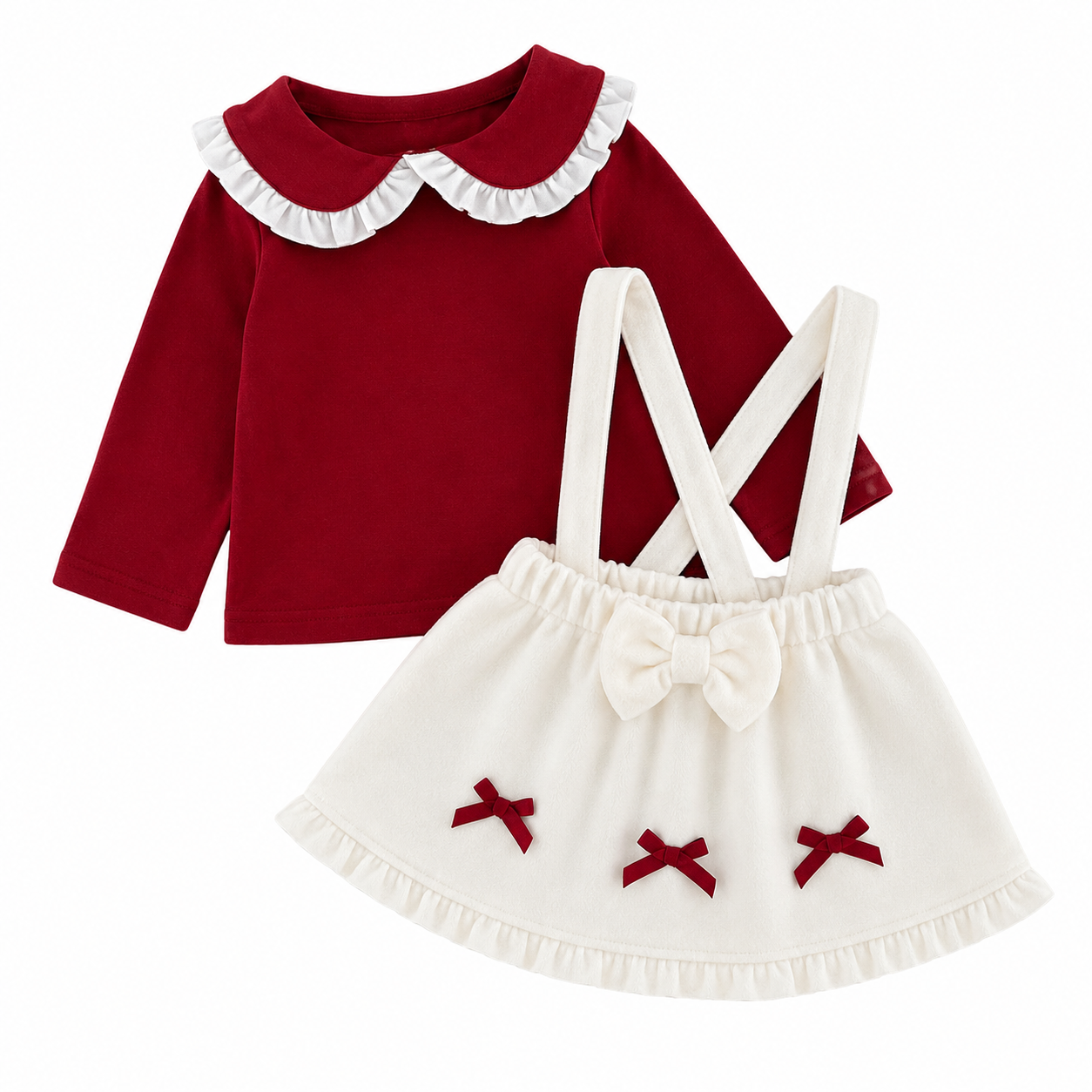 2pcs Baby Girl Outfit / Valentine Style Set
