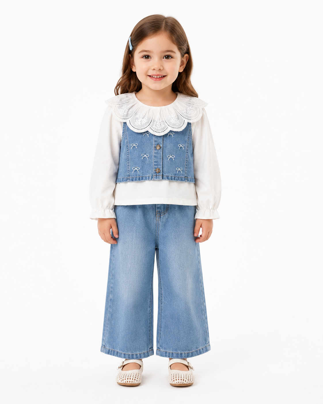 Baby Girl Denim Outfit Set thumb 2