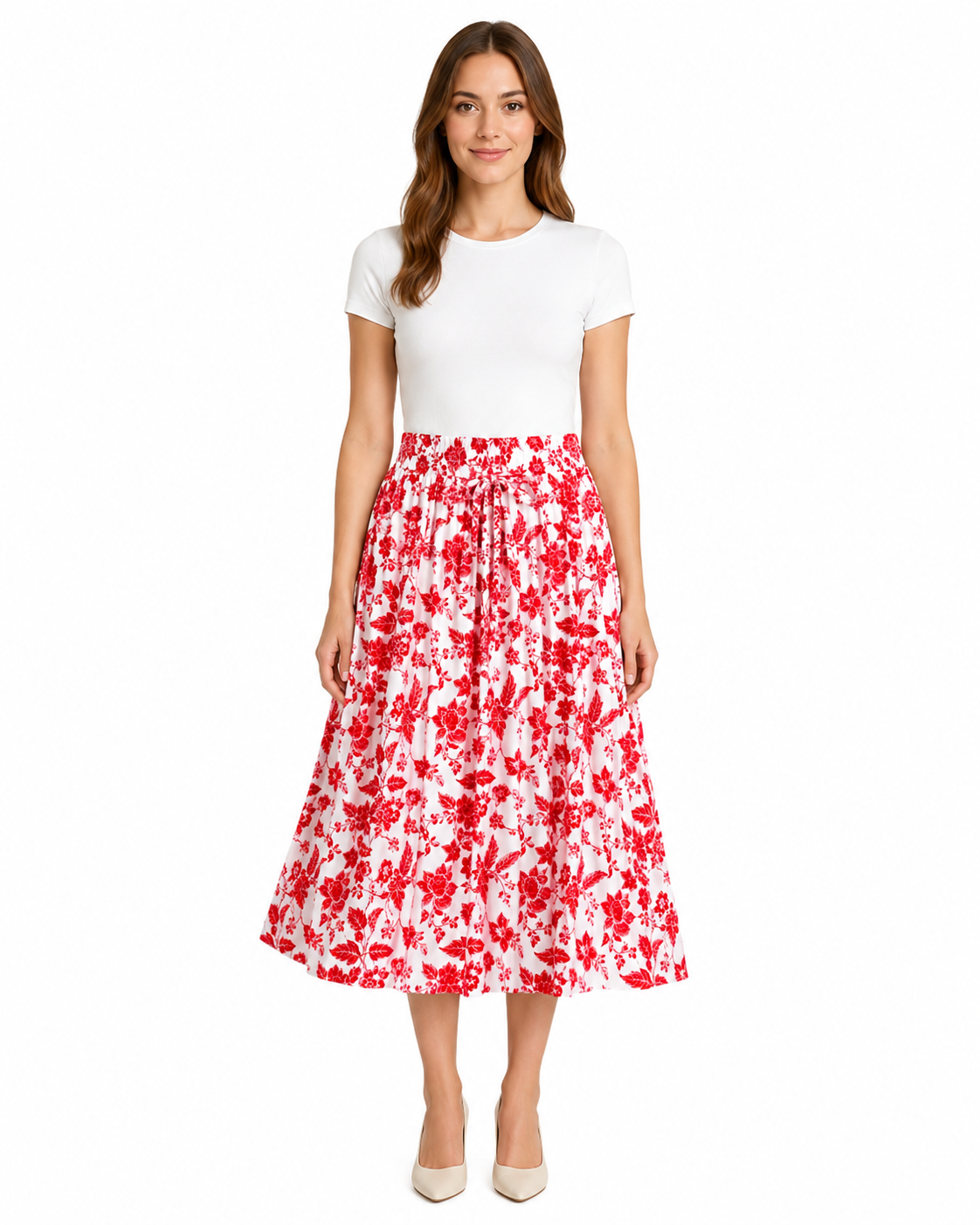 Women’s Long Floral Skirt thumb 2