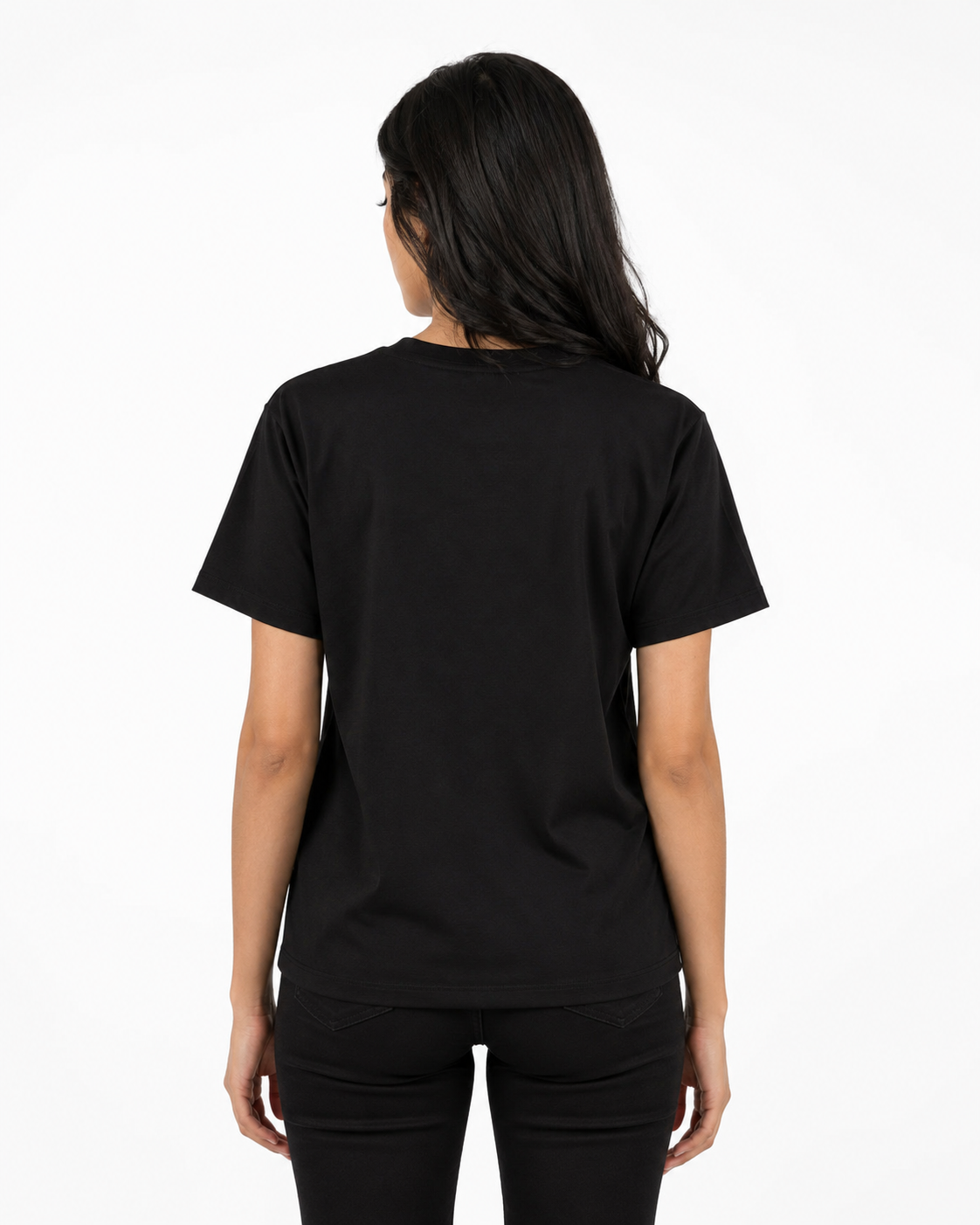 Women Black Graphic T-Shirt thumb 3