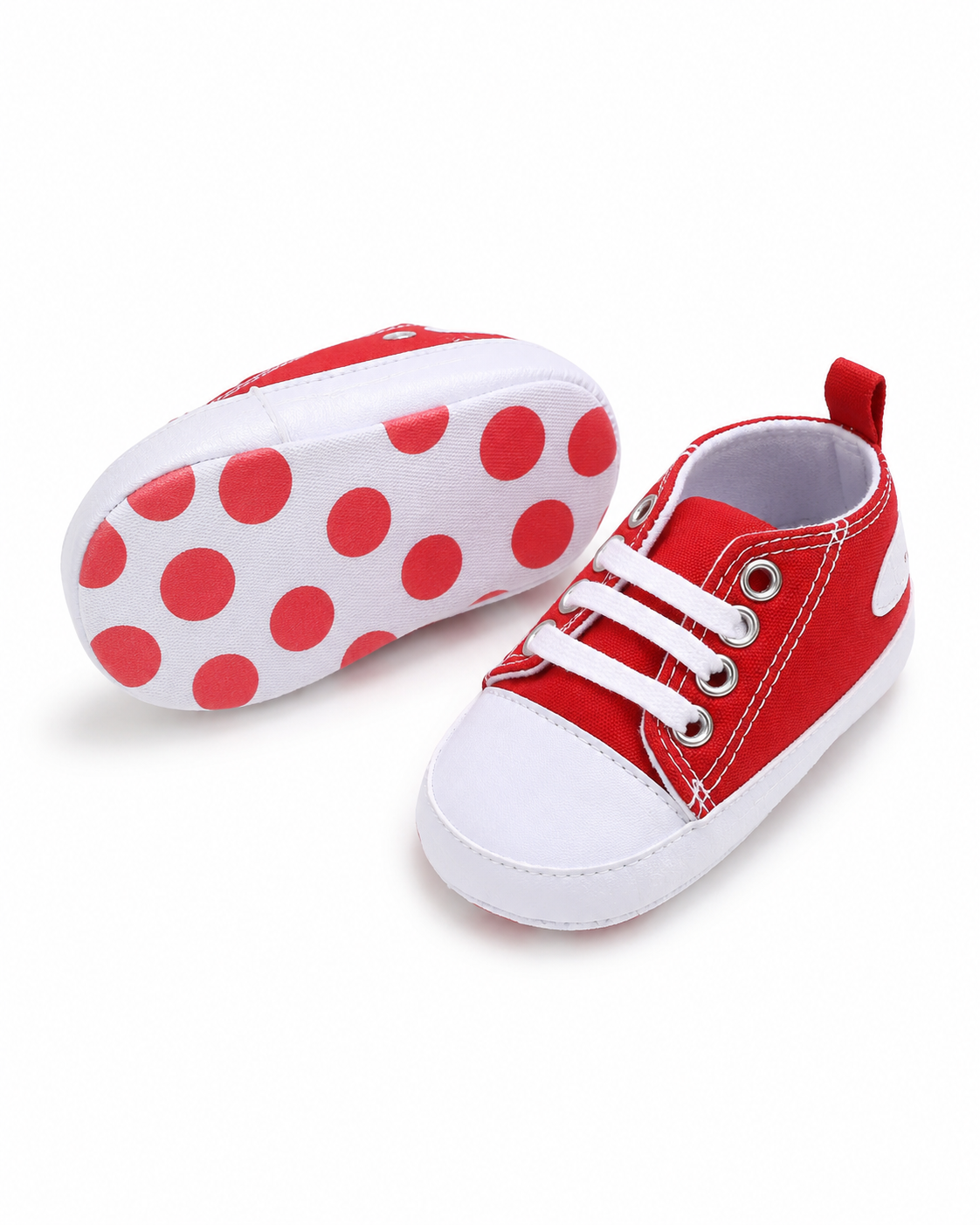 Infant Red Canvas Sneakers thumb 2