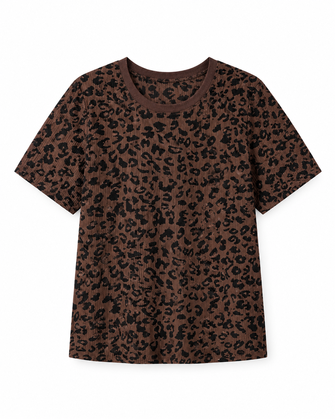 Leopard Print Short Sleeve T-Shirt