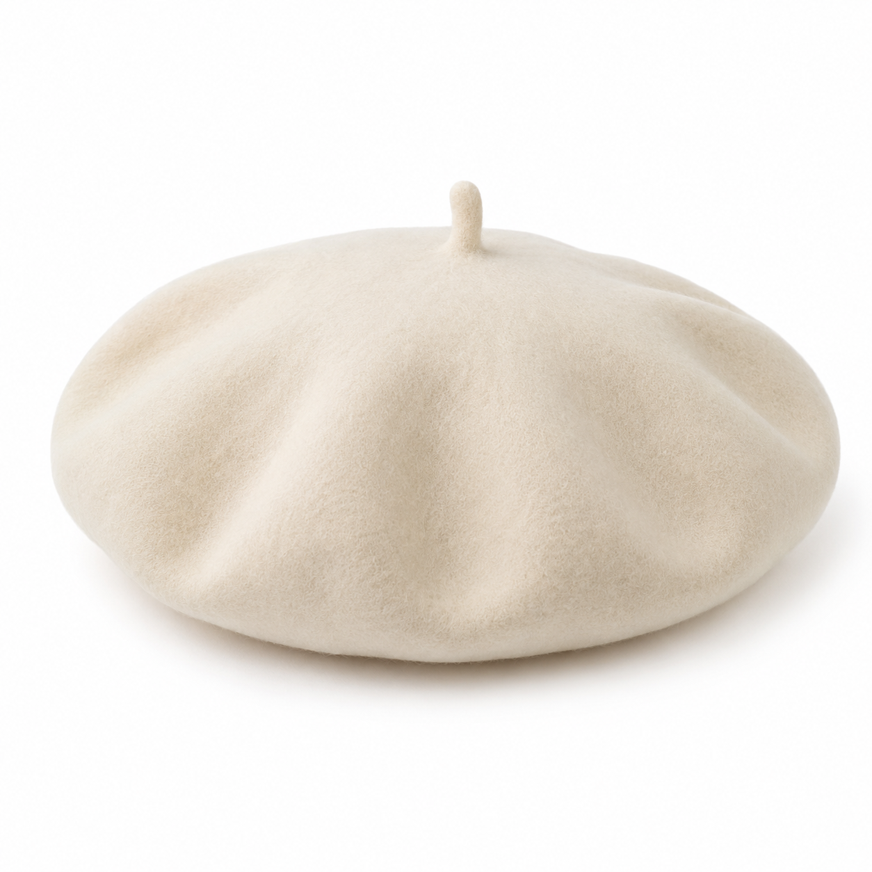 Women’s Cream Wool Beret