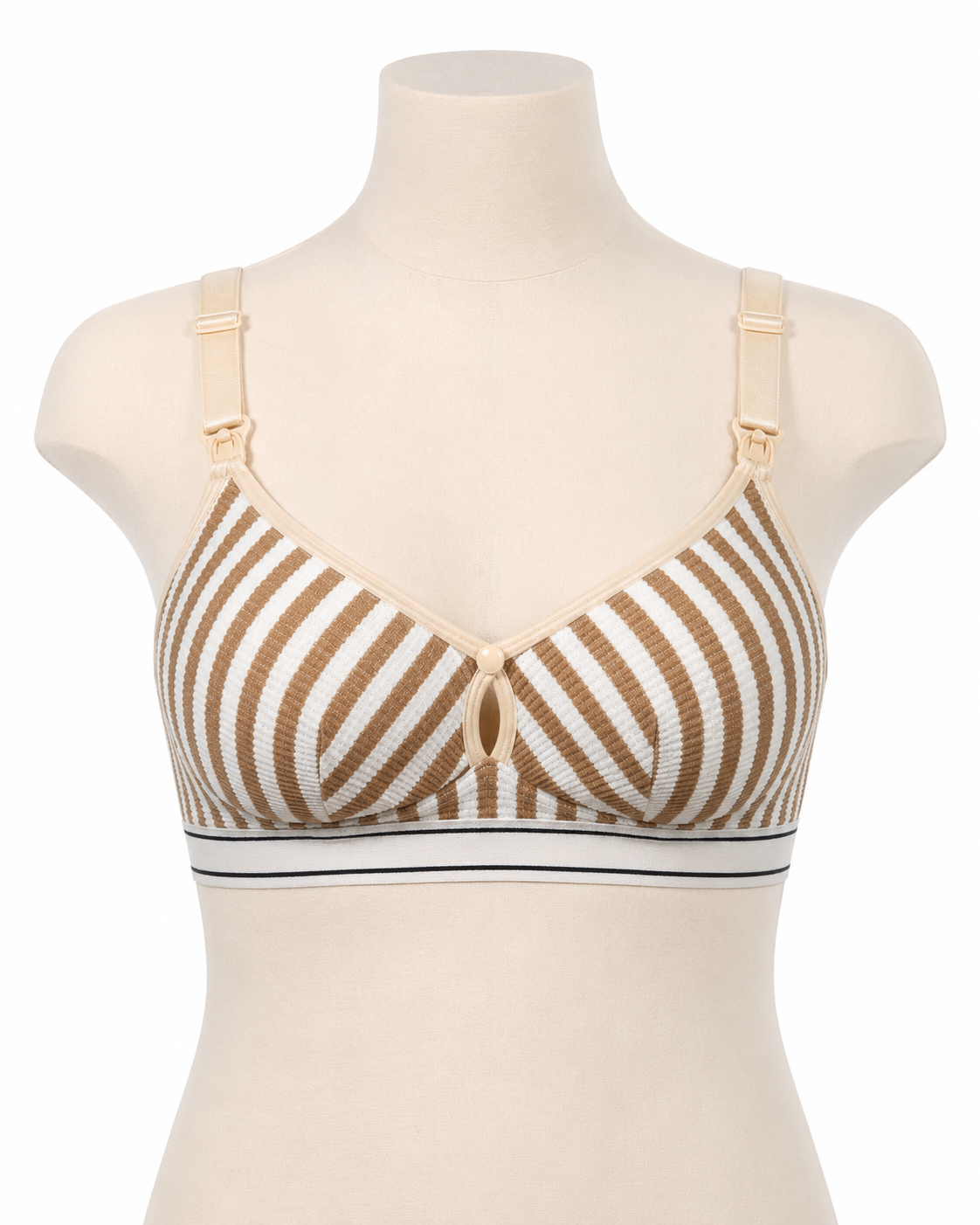 Maternity Striped Nursing Bra thumb 2