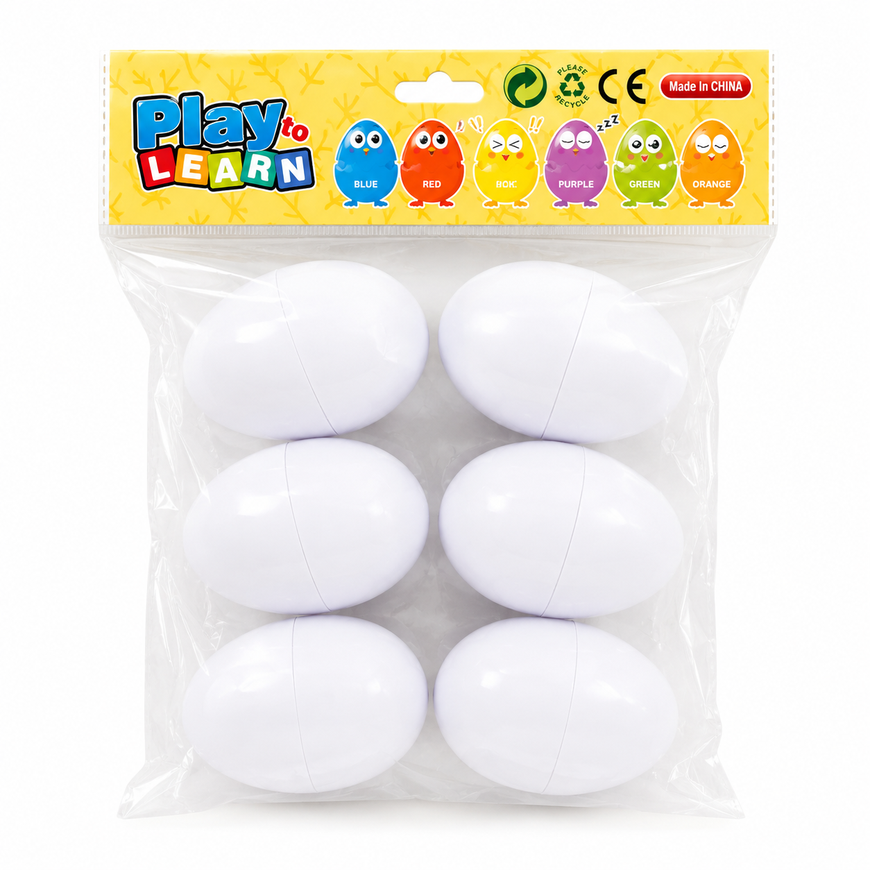 6pcs Egg Shape Puzzle Learning Toy Set