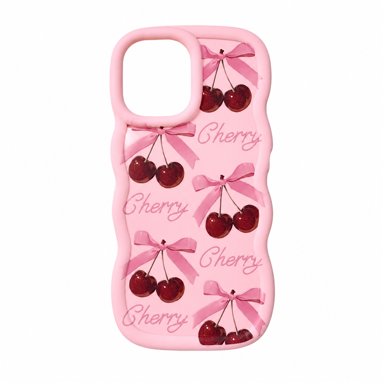 Pink Cherry Bow Phone Case